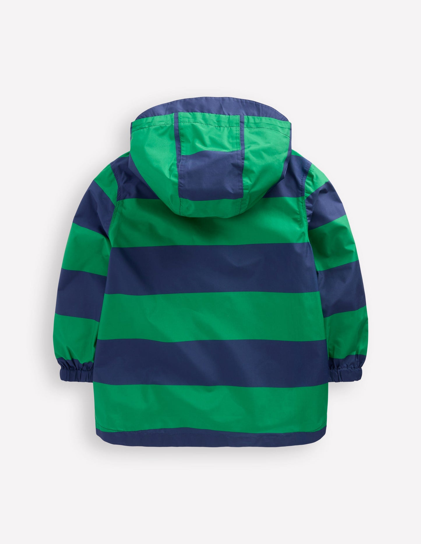 Waterproof Pop Over Jacket-Green Stripe