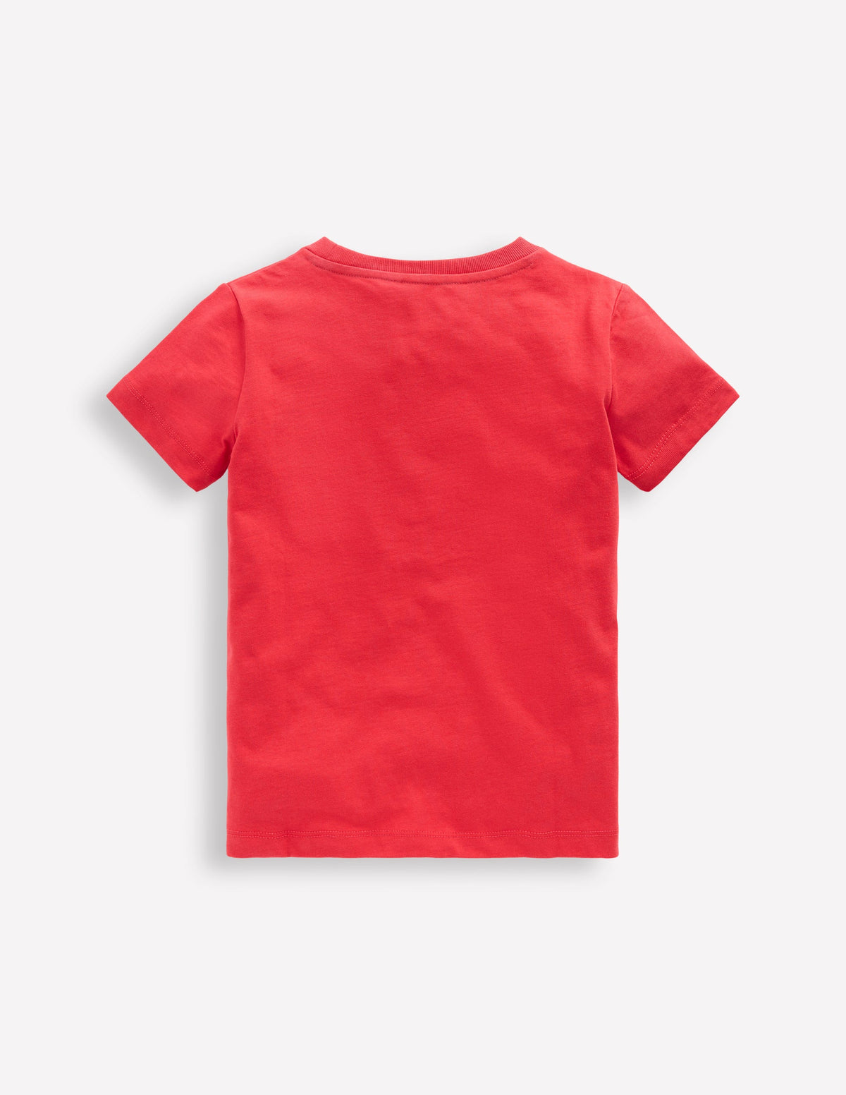 Short Sleeve Graphic T-shirt-Cherry Tomato Red Dogs - Image 2
