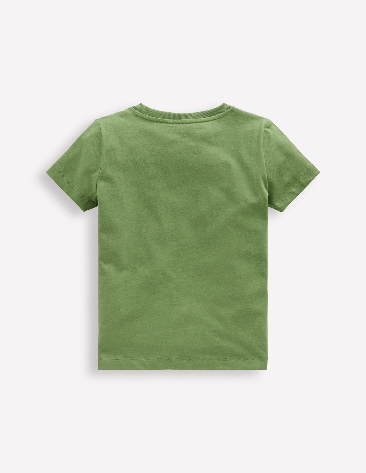 Short Sleeve Graphic T-shirt-Leaf Green Chickens - Image 2