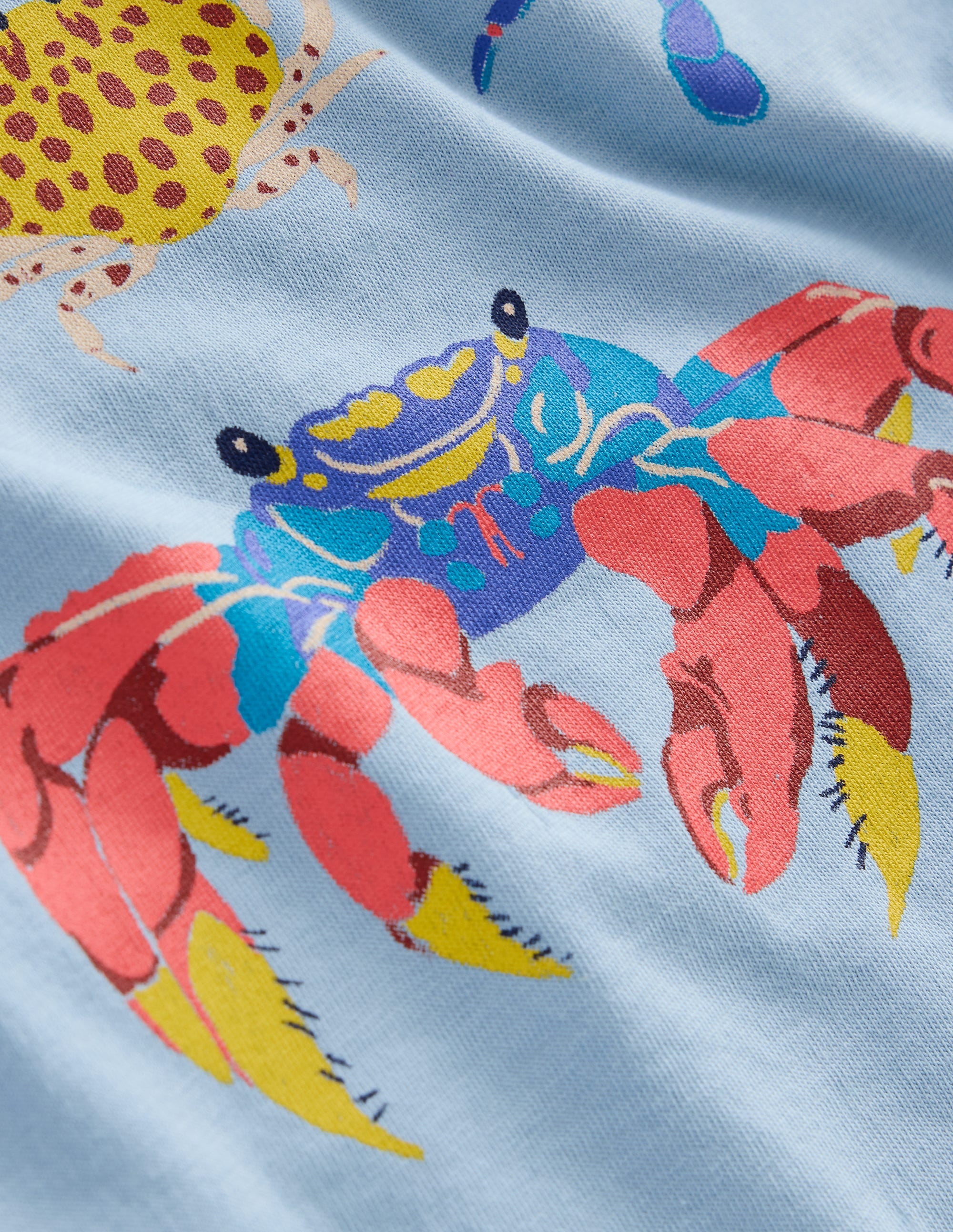 Short Sleeve Graphic T-shirt-Vintage Blue Crabs - Image 3