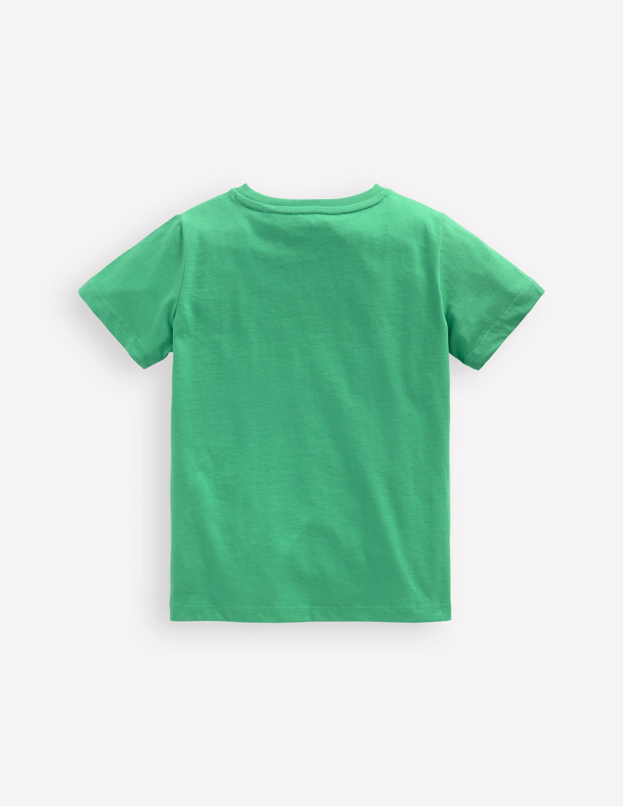 Short Sleeve Graphic T-shirt-Aloe Green Recycling trucks - Image 2