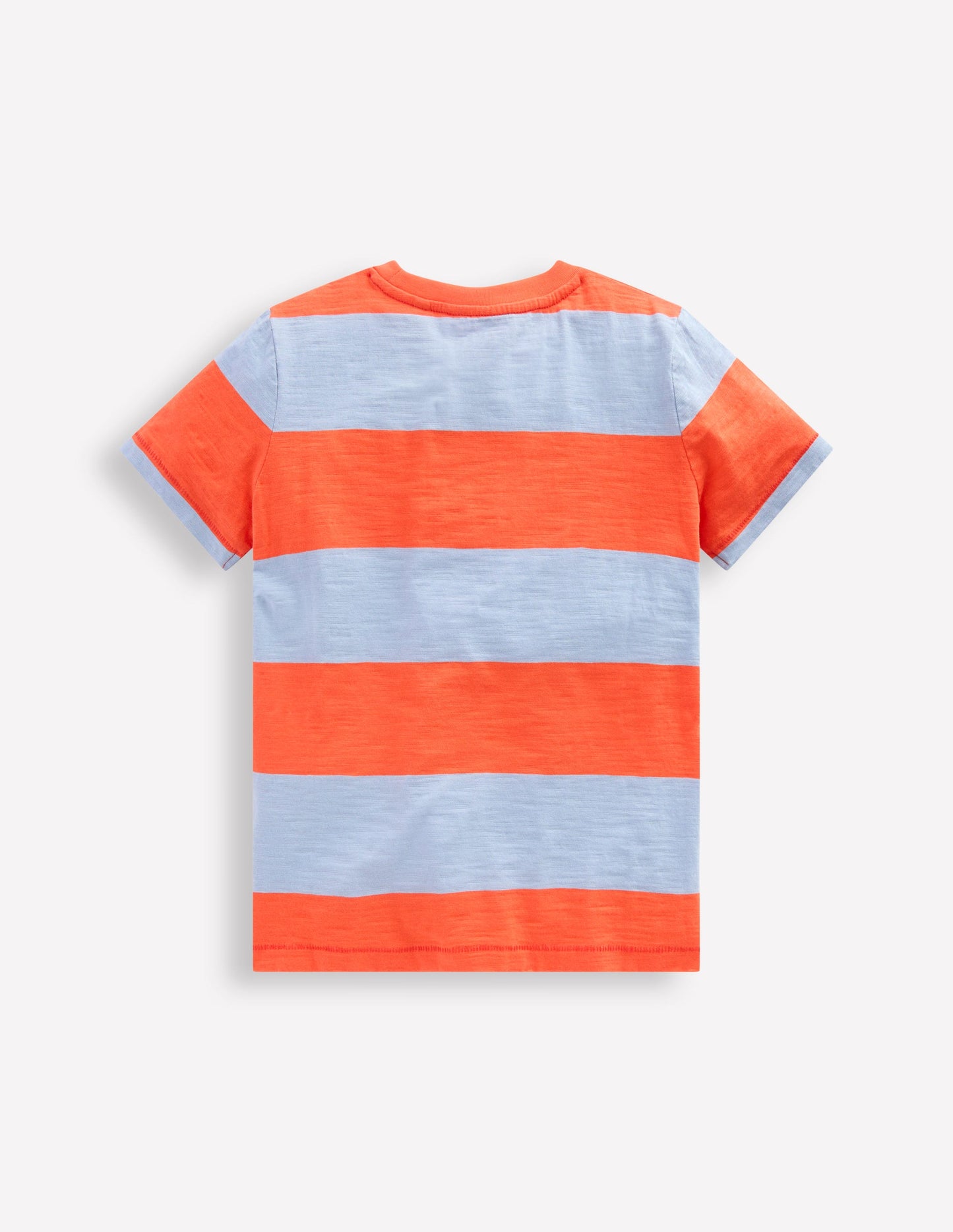 Everyday Short Sleeve T-Shirt-Mandarin Orange/Glacier Stripe