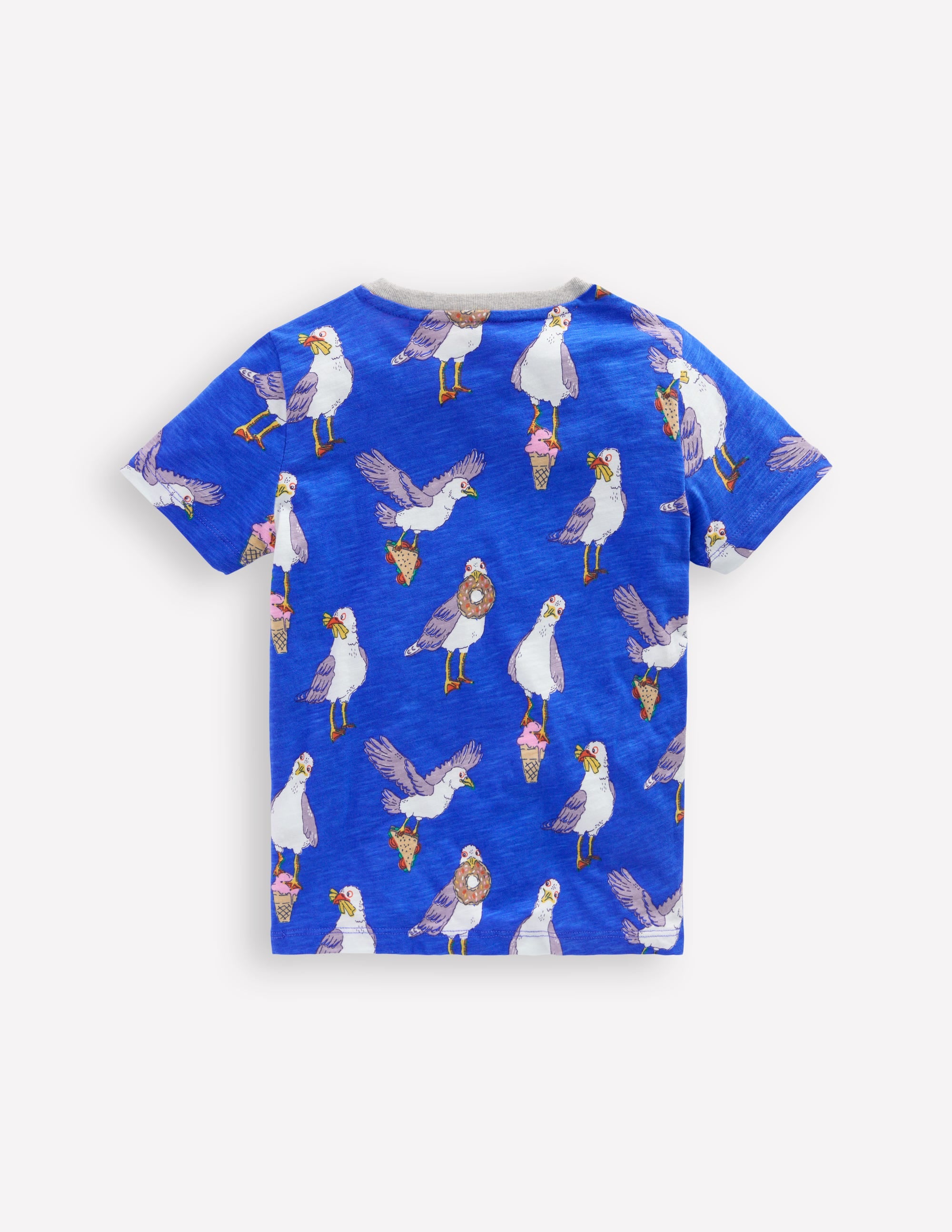 All-Over Printed T-Shirt-Gallery Blue Seagulls - Image 2