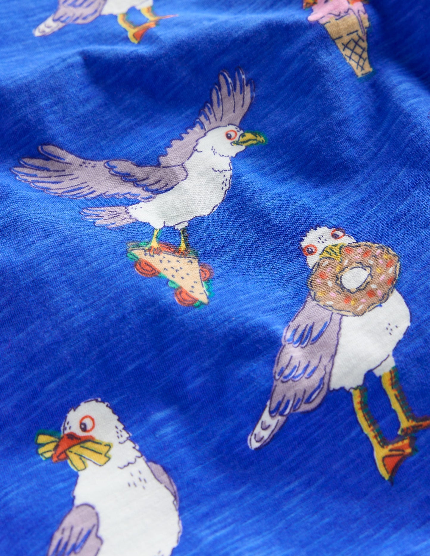 All-Over Printed T-Shirt-Gallery Blue Seagulls