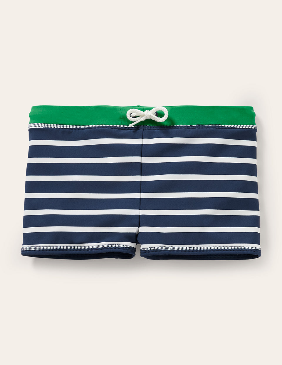 Swim Trunks-Navy Blue/White - Image 1