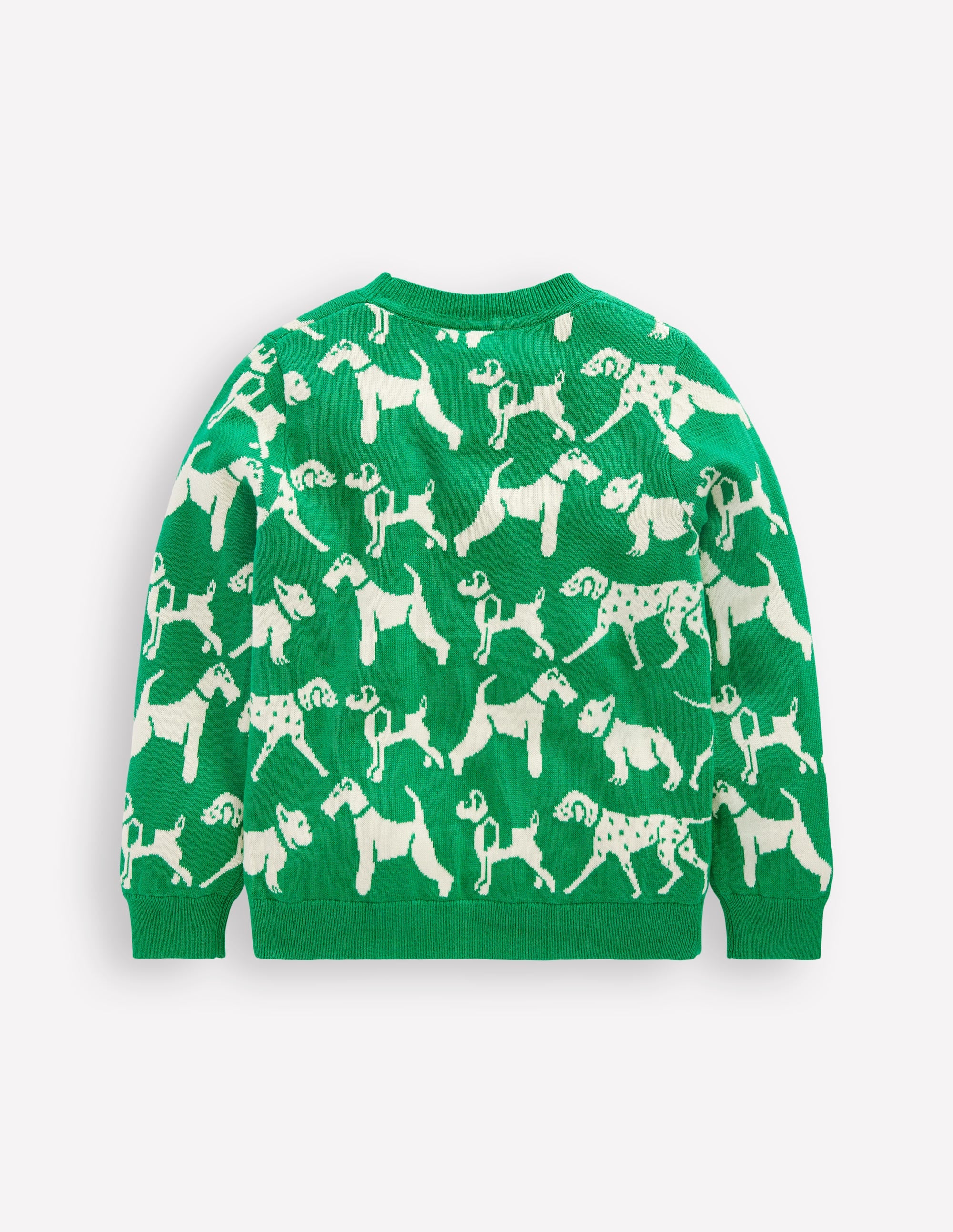 Novelty Sweater-Sapling Green Dogs - Image 2