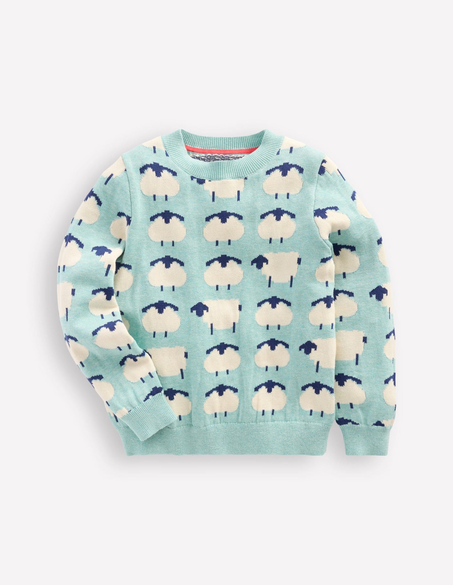 Novelty Sweater-Tourmaline Blue Sheep