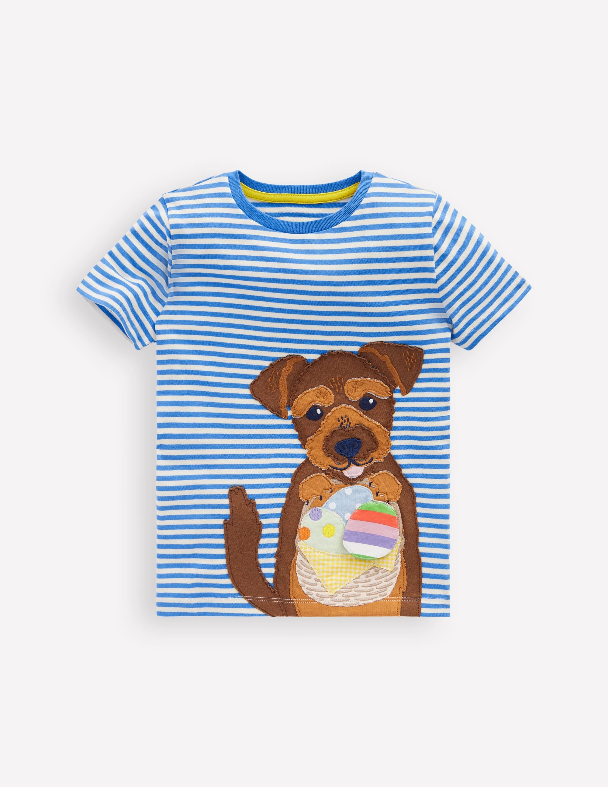 Lift-The-Flap T-shirt-Peacock Plume Blue - Image 1