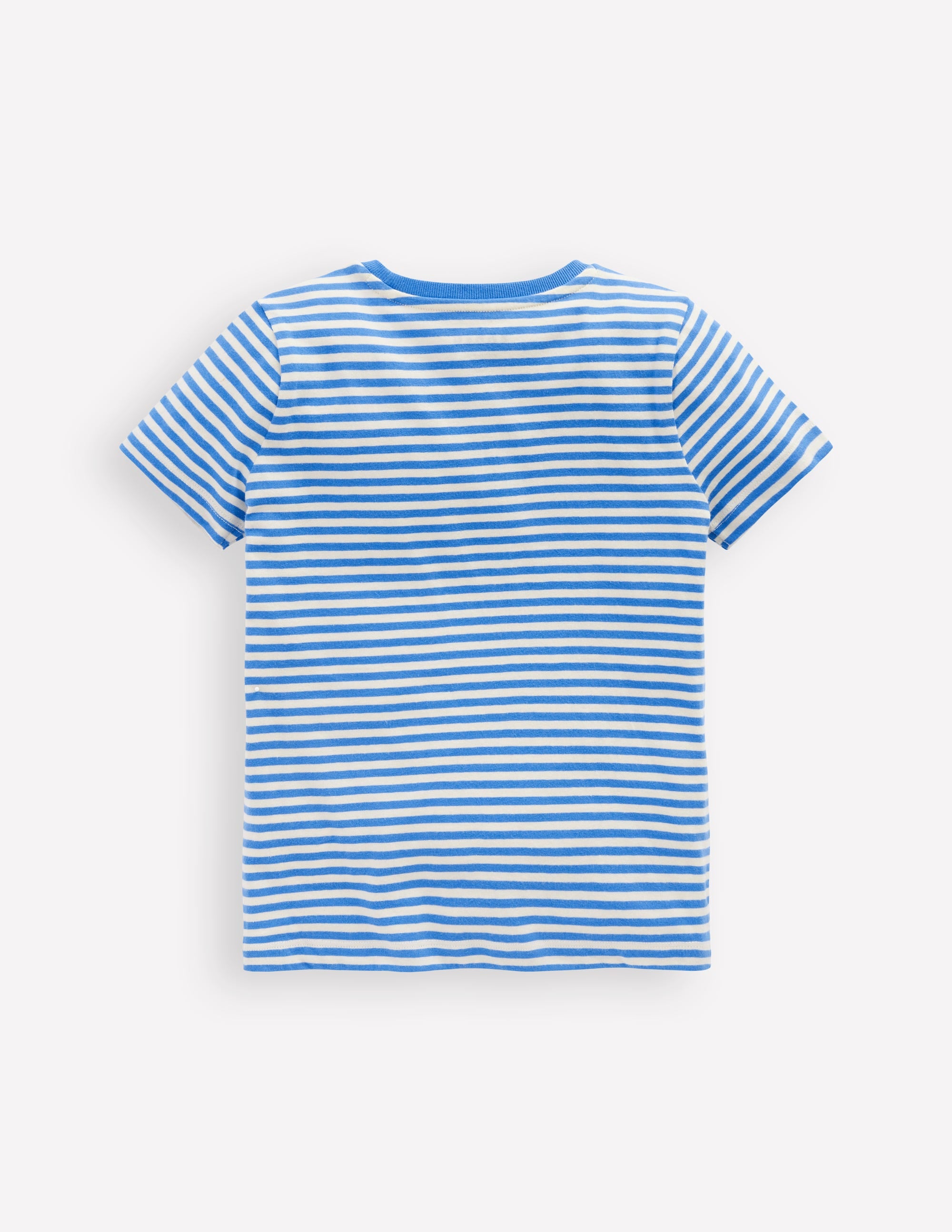 Lift-The-Flap T-shirt-Peacock Plume Blue - Image 2