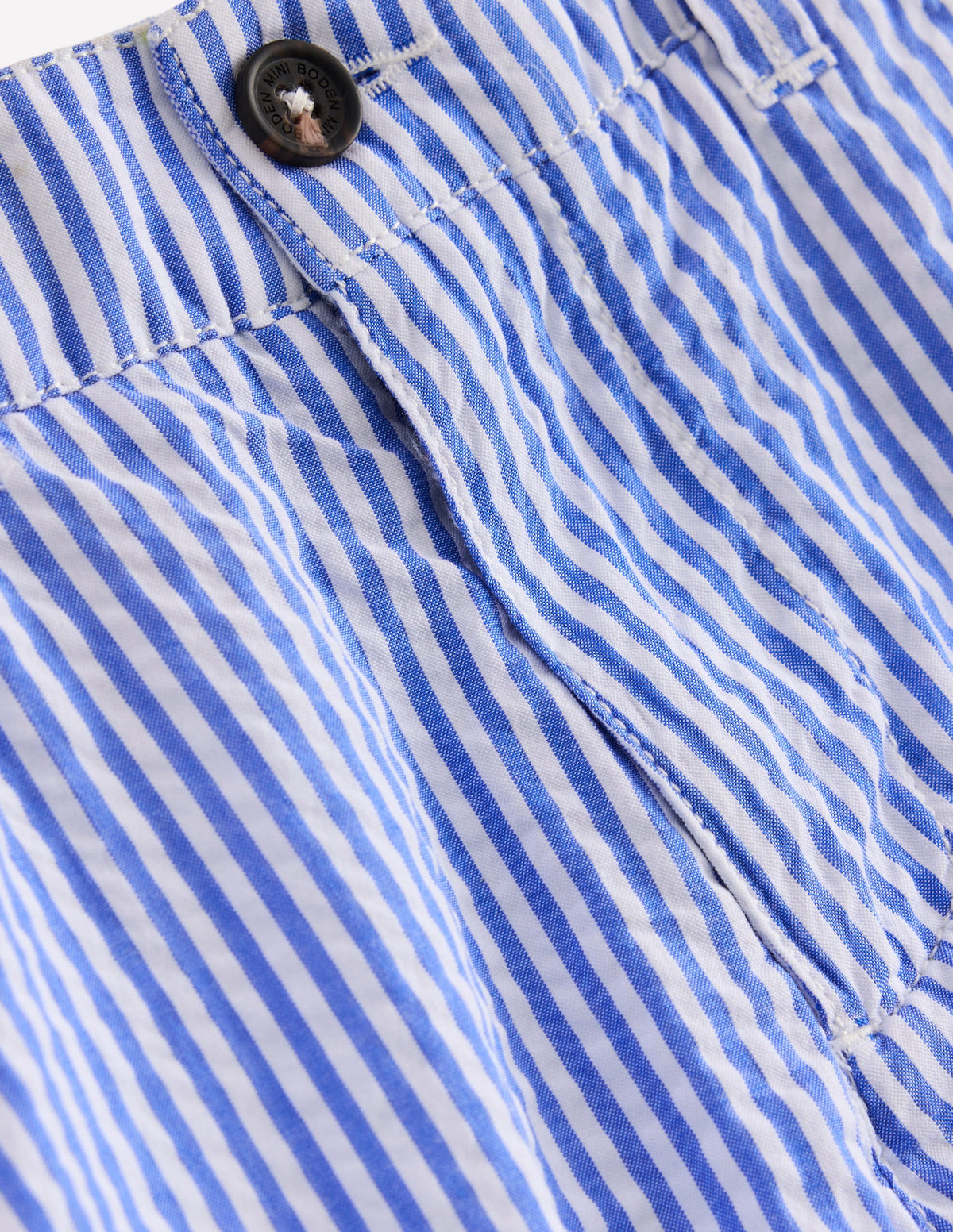 Seersucker Shorts-Blue Ticking Stripe - Image 3