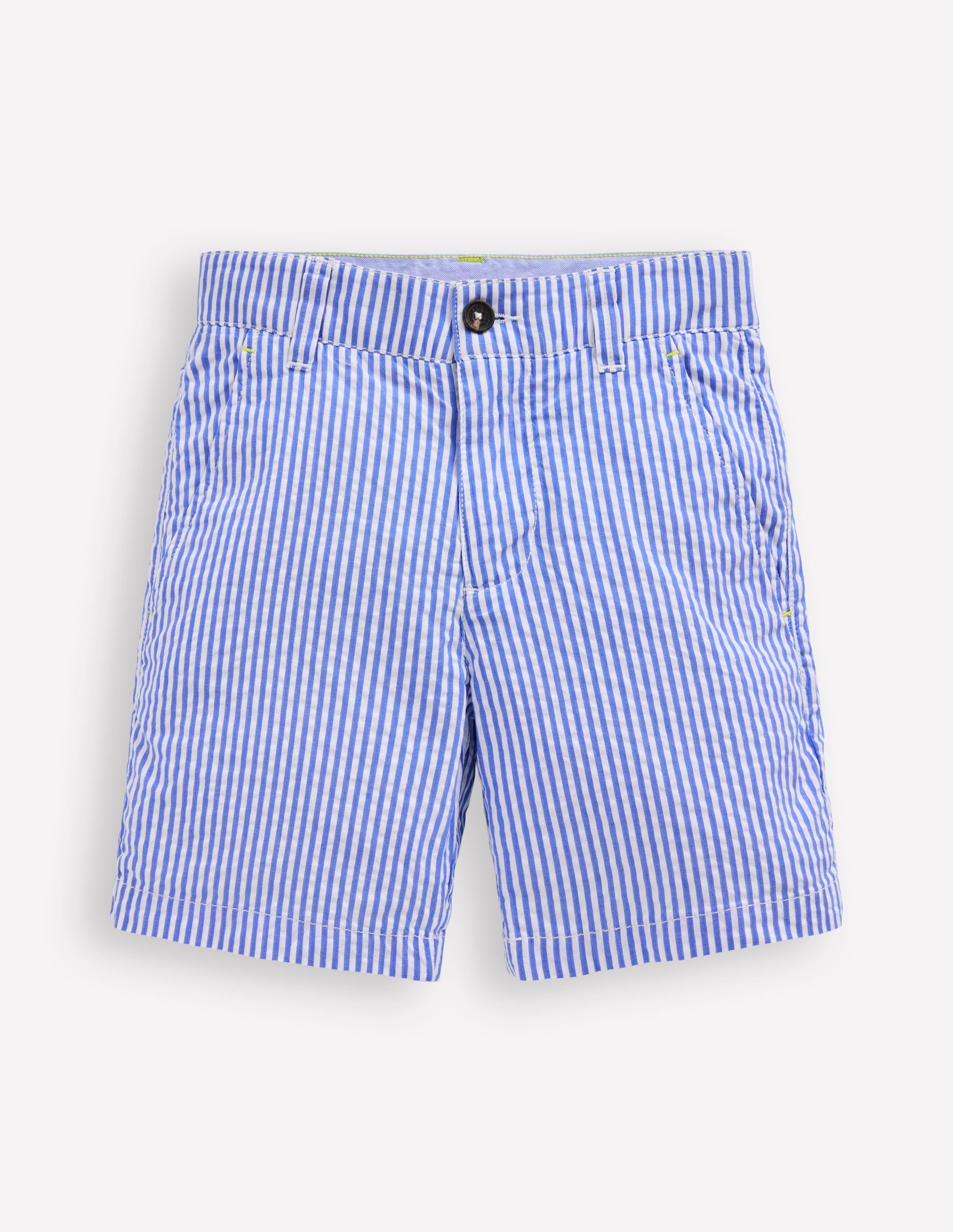 Seersucker Shorts-Blue Ticking Stripe - Image 1