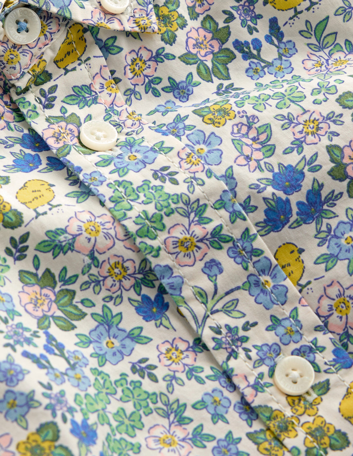 Cotton Shirt-Easter Chick Floral - Image 3