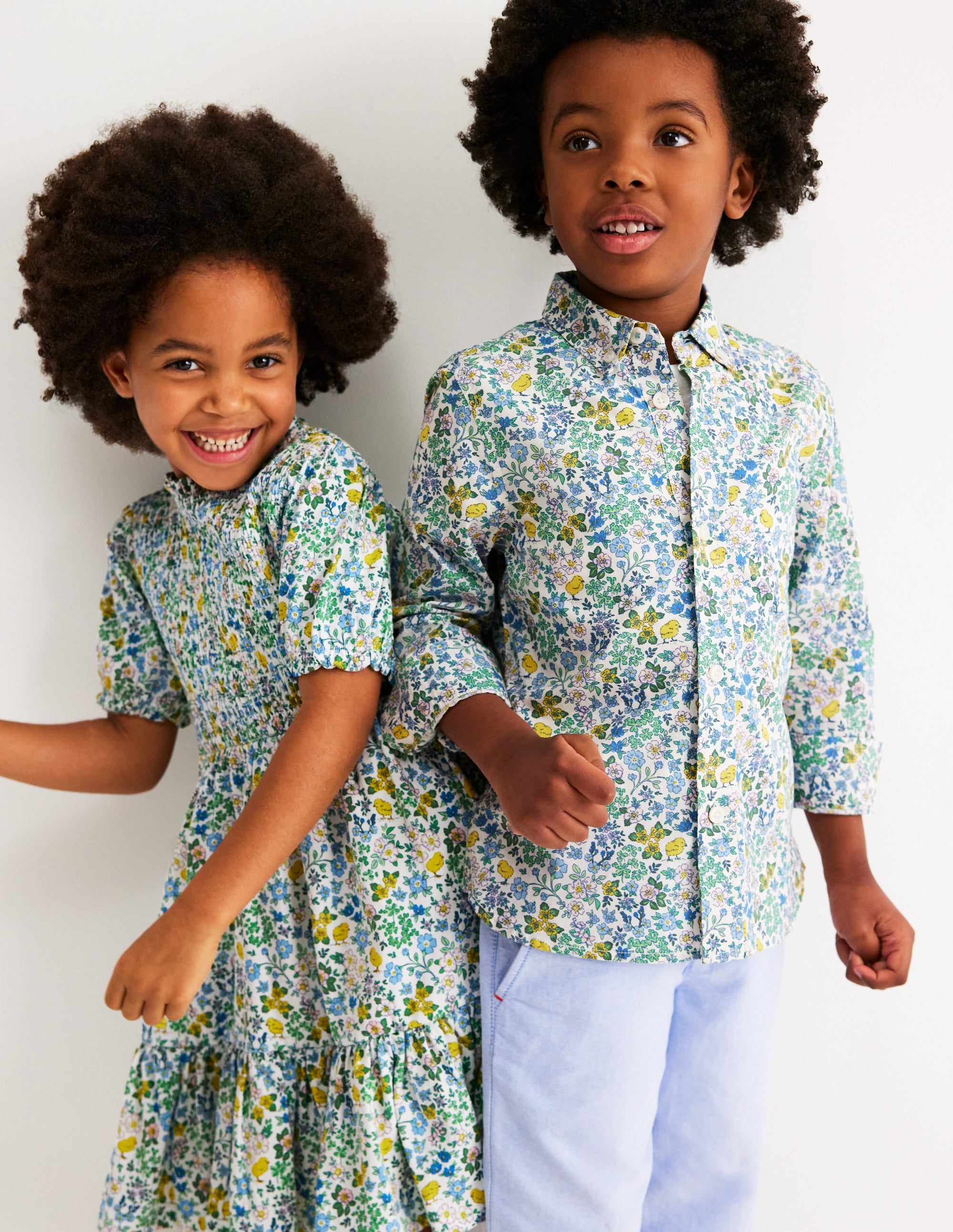 Cotton Shirt-Easter Chick Floral - Image 5