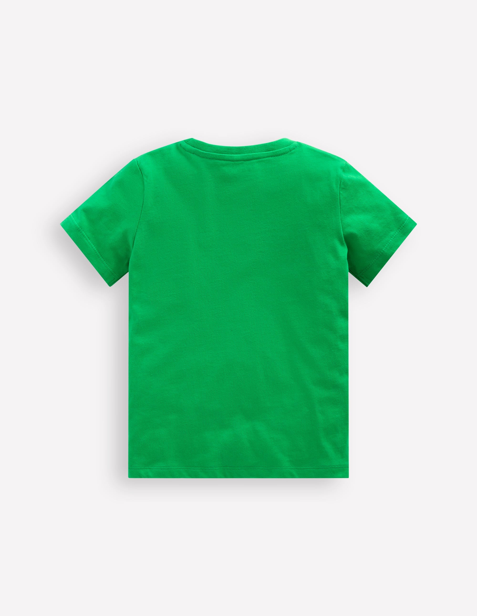 Short Sleeve Bouclé T-shirt-Sapling Green Sheep - Image 2