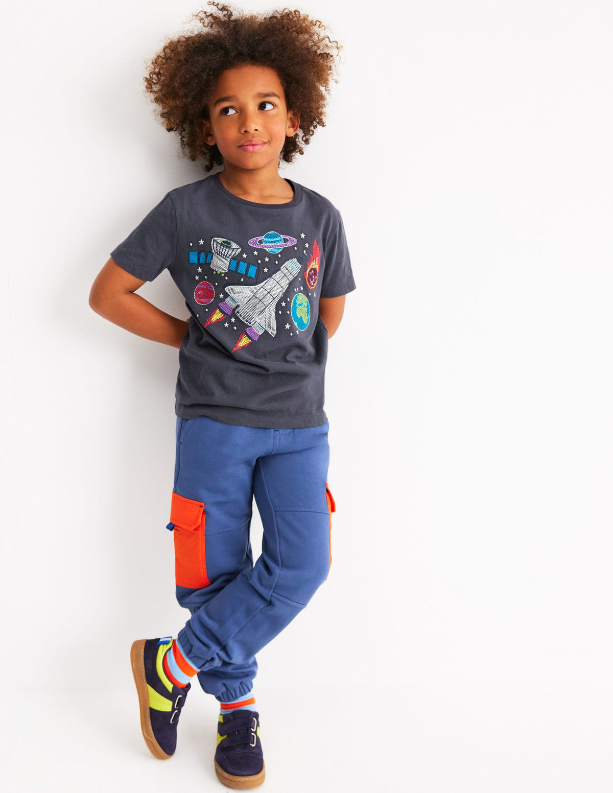 Glow Superstitch T-shirt-Robot Blue Space - Image 6