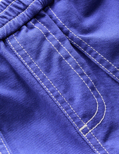 Pull-On Trousers-Blue Heron