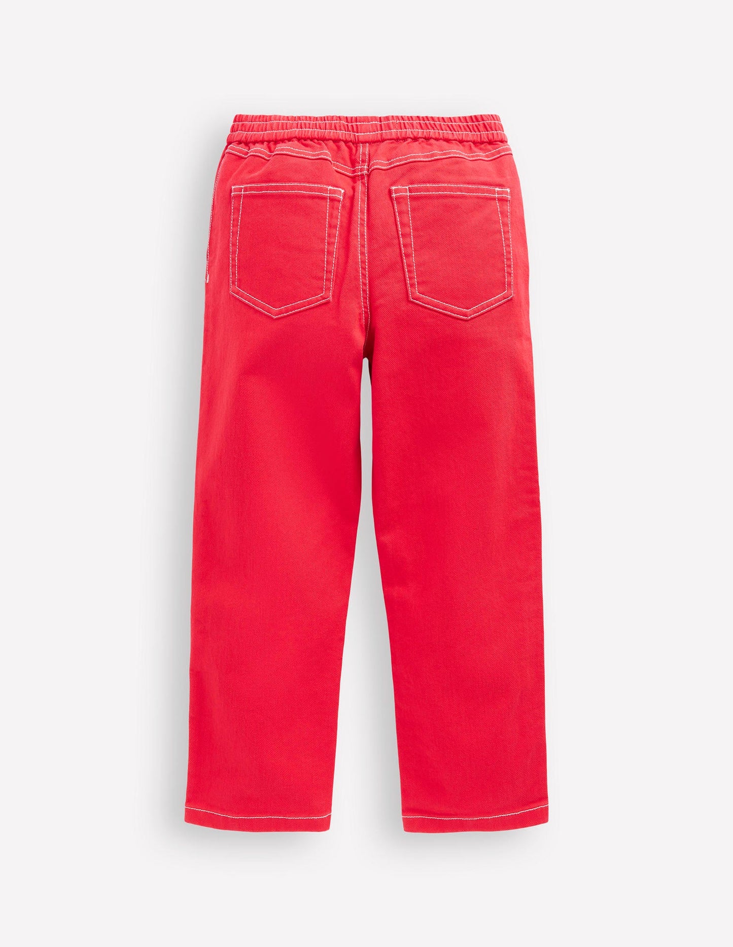 Pull-On Trousers-Strawberry Tart Red