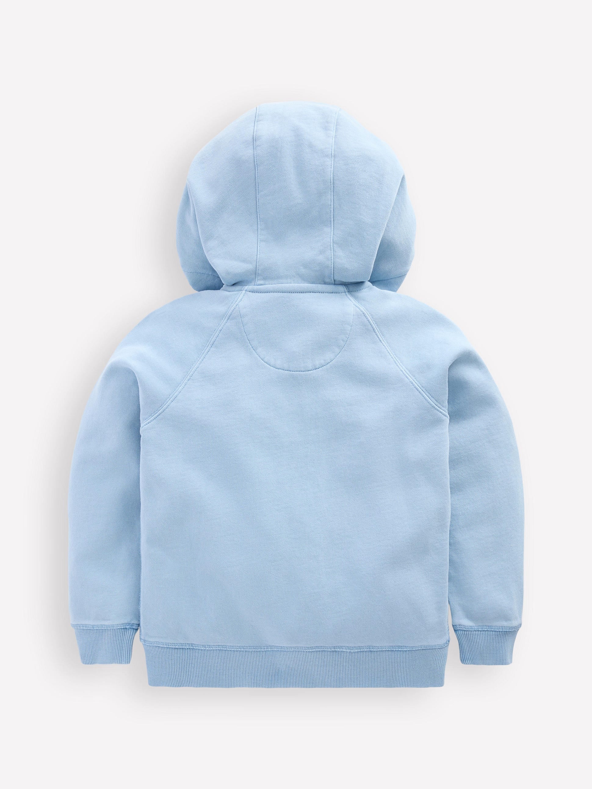 Garment Dye Zip Up Hoodie-Glacier Blue - Image 2