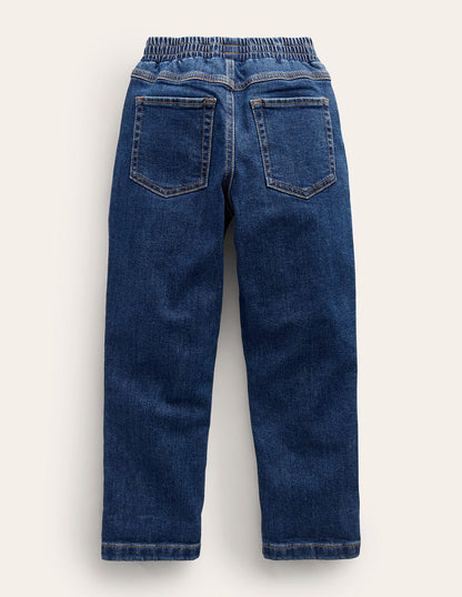 Pull-On Jeans-Mid Wash