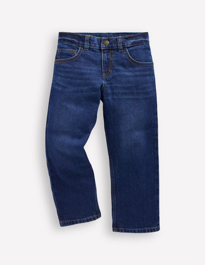 Everyday Straight Jeans-Dark Wash