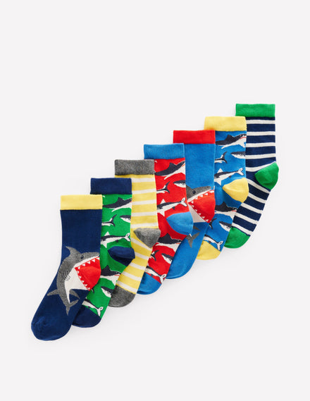 Socks 7 Pack-Sharks