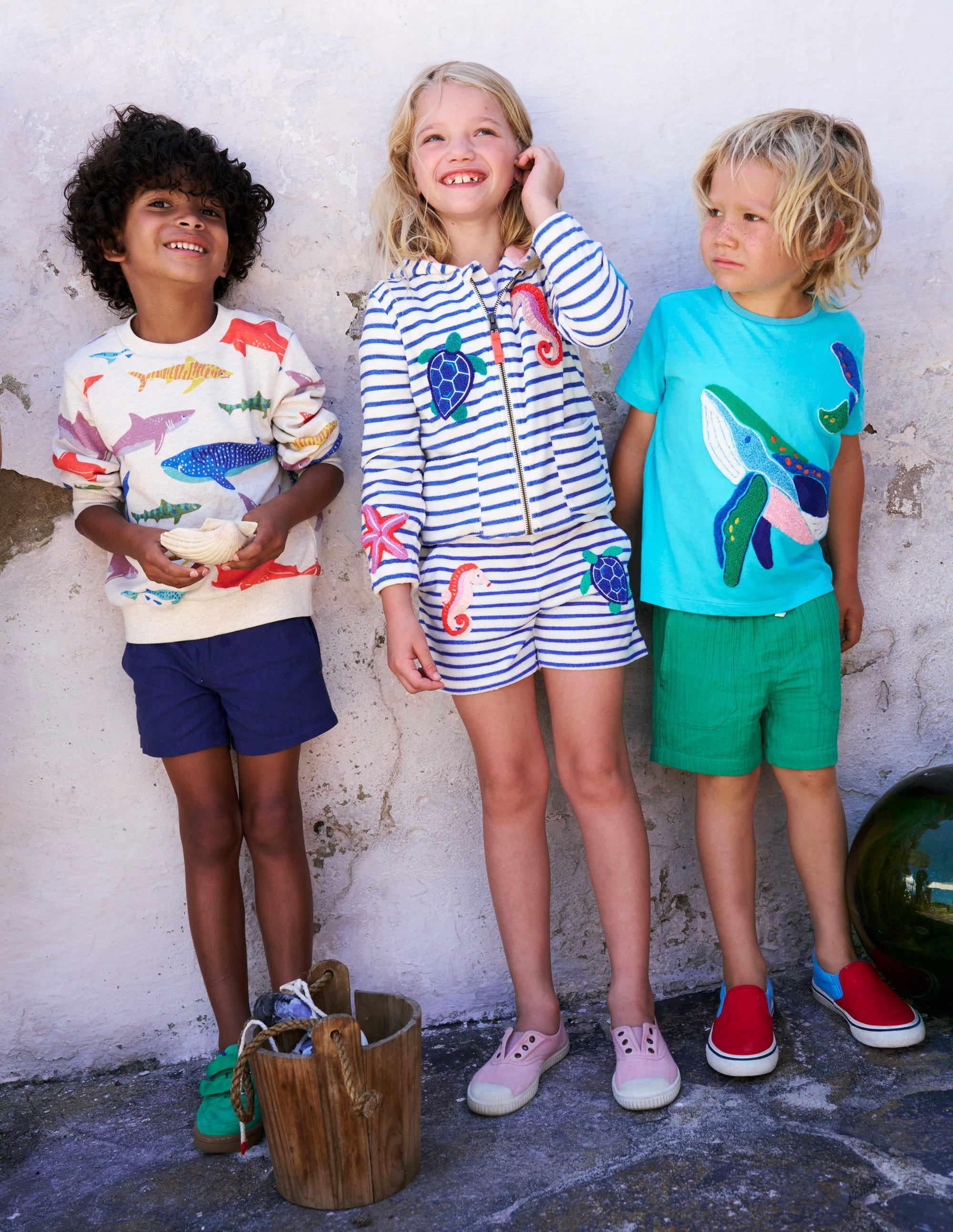 Printed Sweatshirt-Riso Shark - Image 5