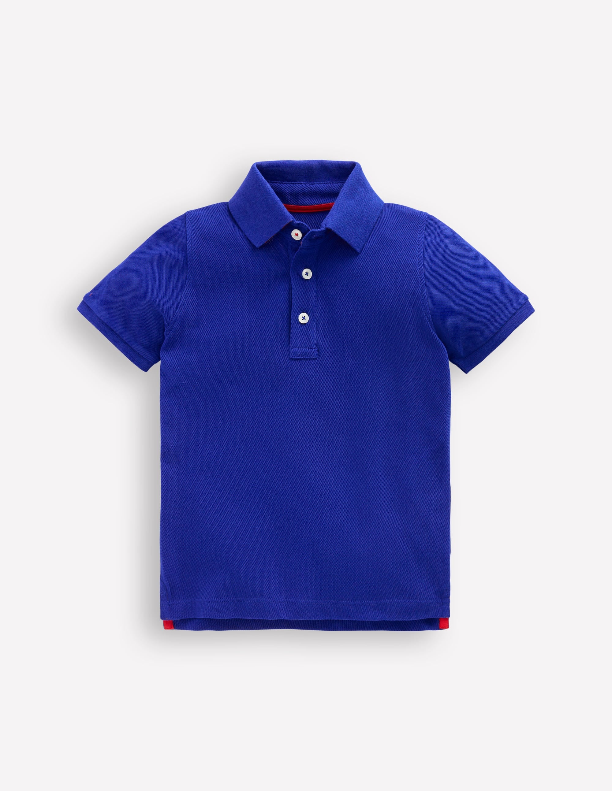 Piqué Polo Shirt-Bright Blue - Image 1