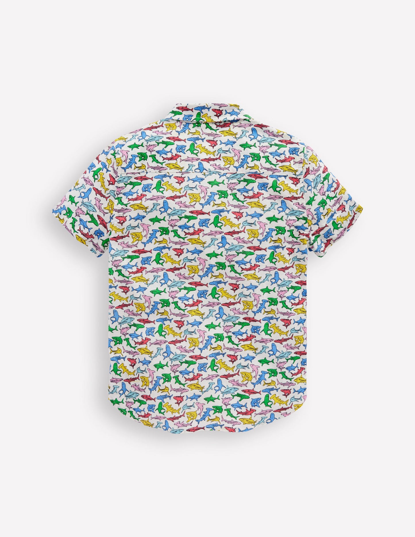 Cotton Linen Shirt-Multi Sharks