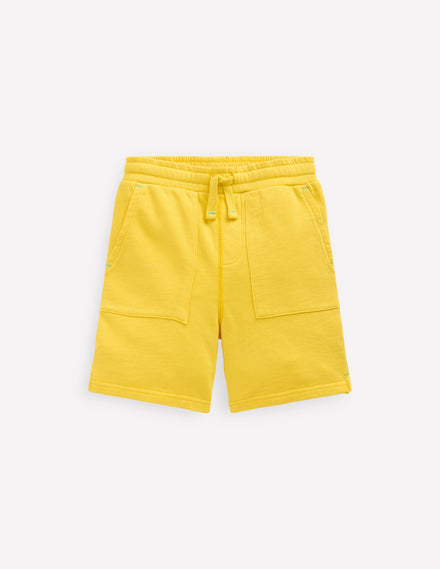 Garment Dye Shorts-Pineapple Yellow