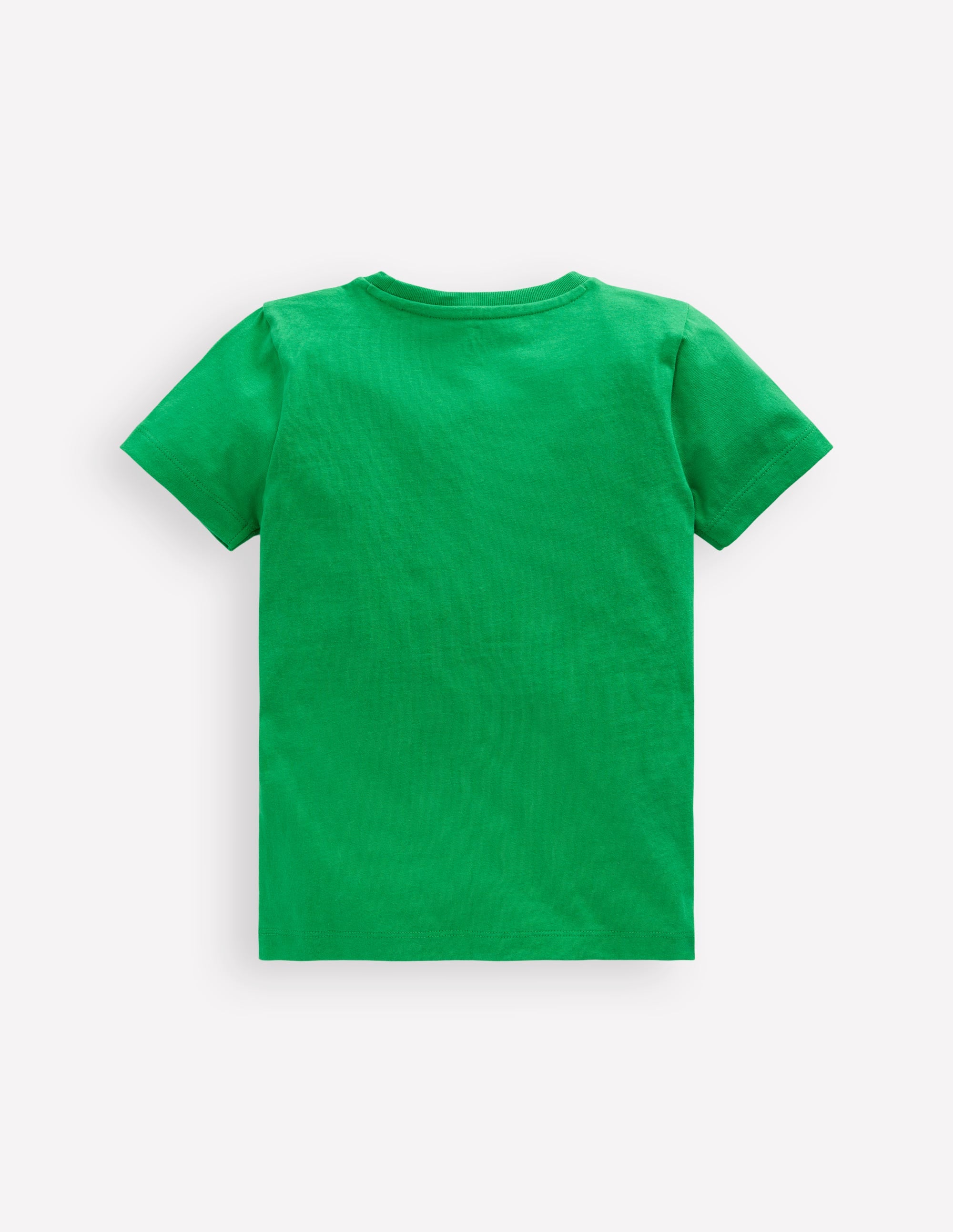 Short Sleeve Appliqué T-shirt-Sapling Green Guinea-Pig - Image 2