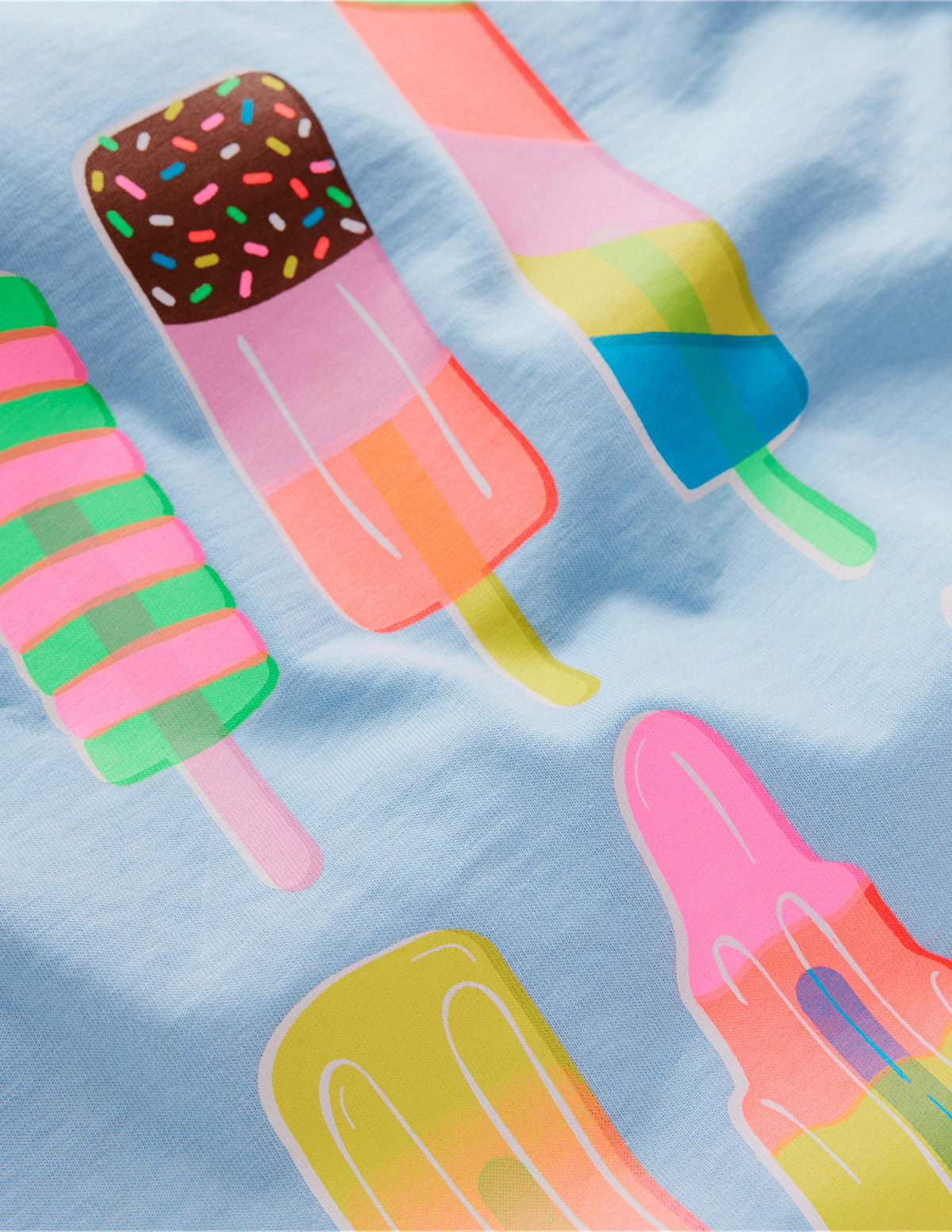 Short Sleeve Riso T-Shirt-Glacier Blue Ice Cream - Image 3