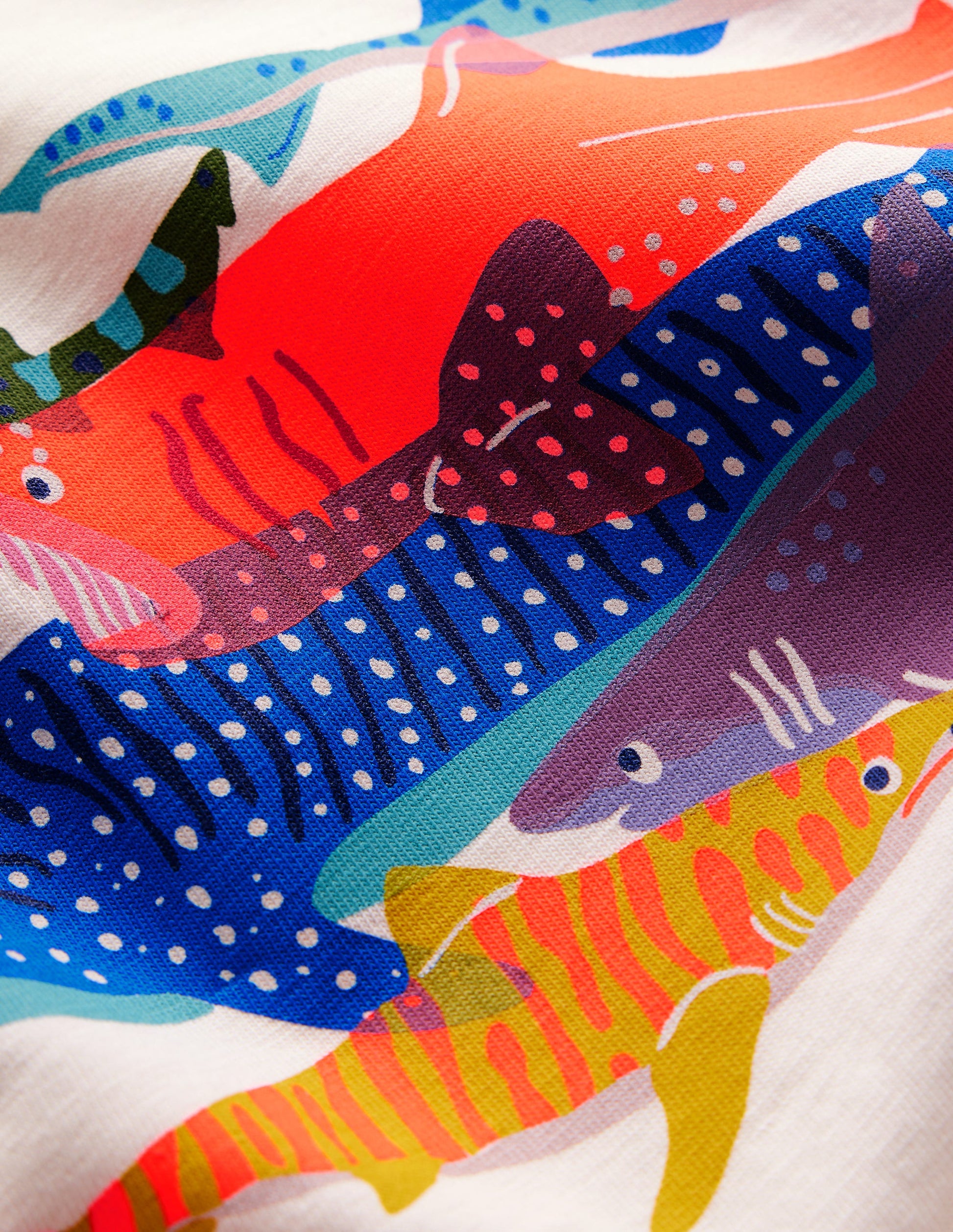 Short Sleeve Riso T-Shirt-Soft Ivory Sharks-3