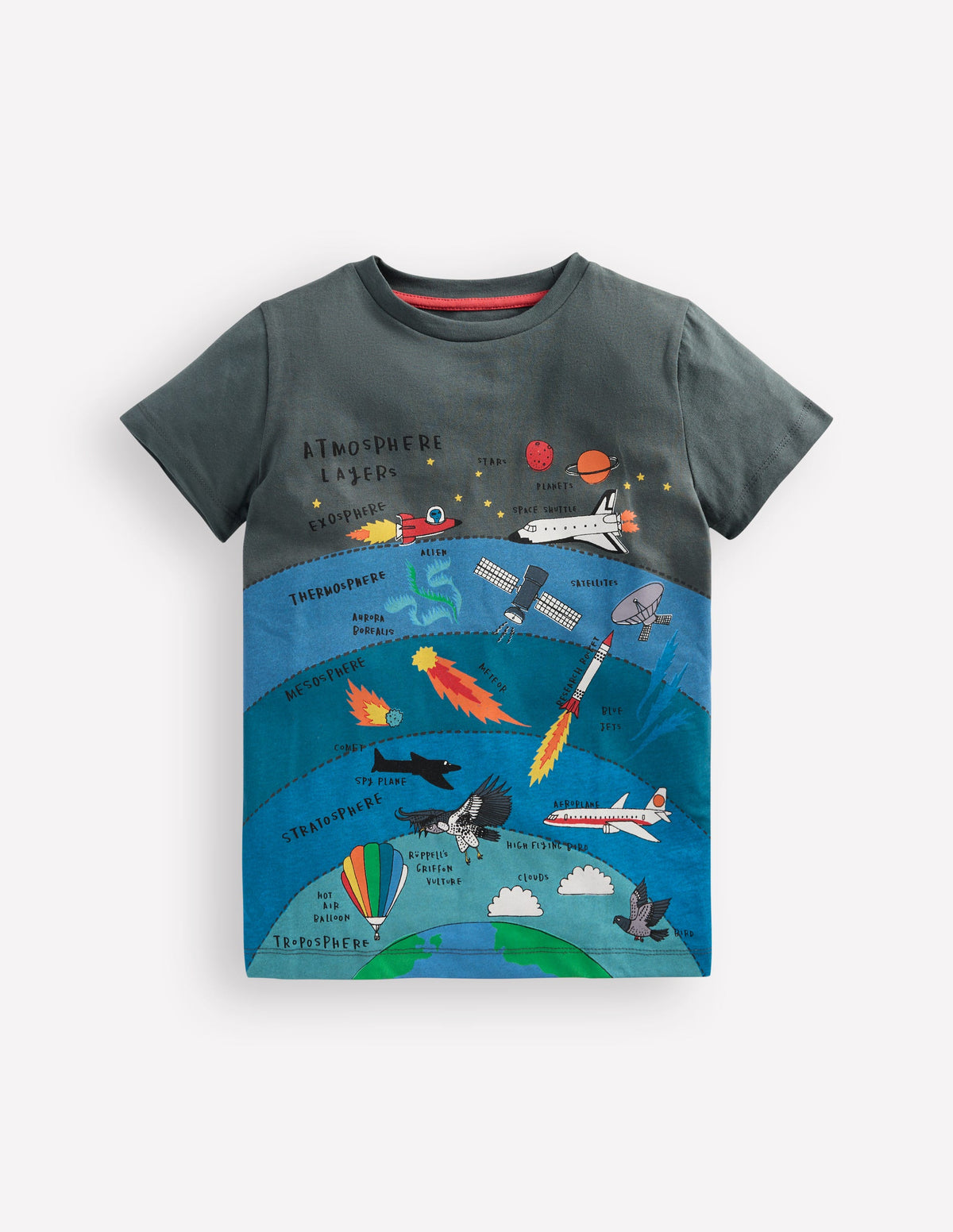 Short Sleeve Graphic T-shirt-Smoke Atmosphere - Image 1