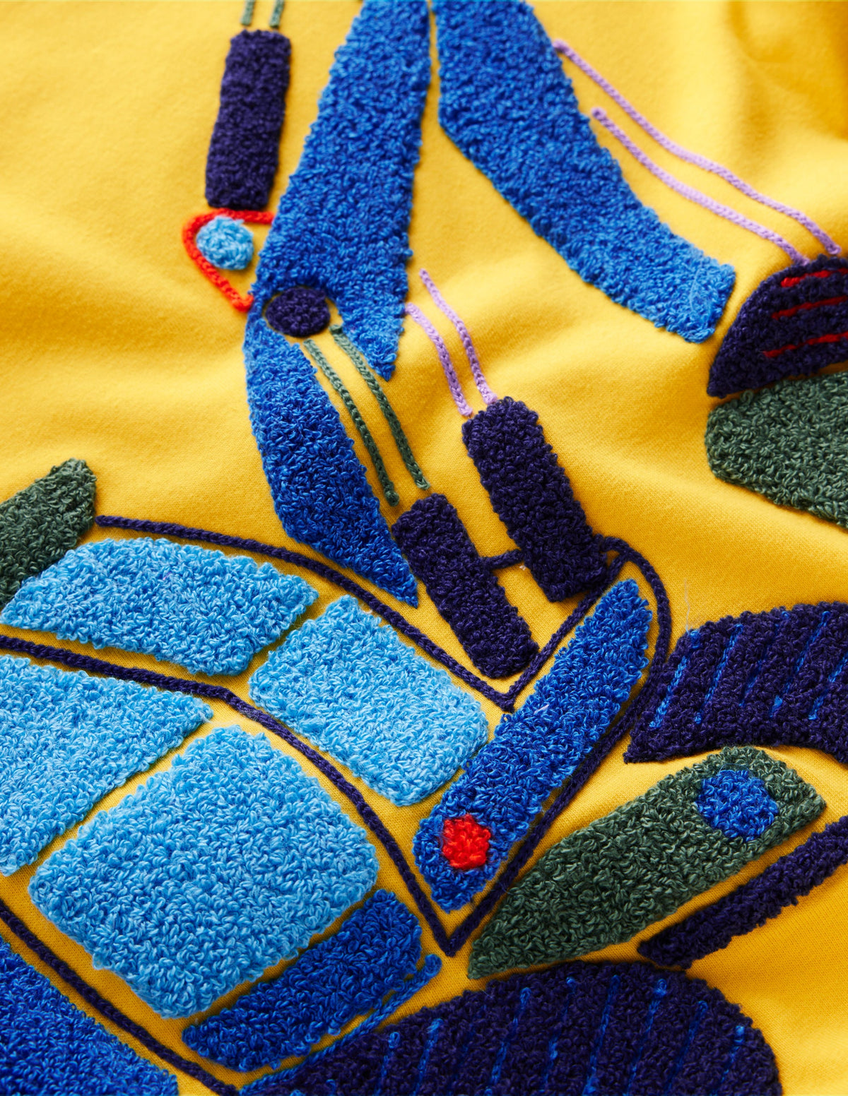 Chain Stitch T-Shirt-Pineapple Yellow Digger - Image 3