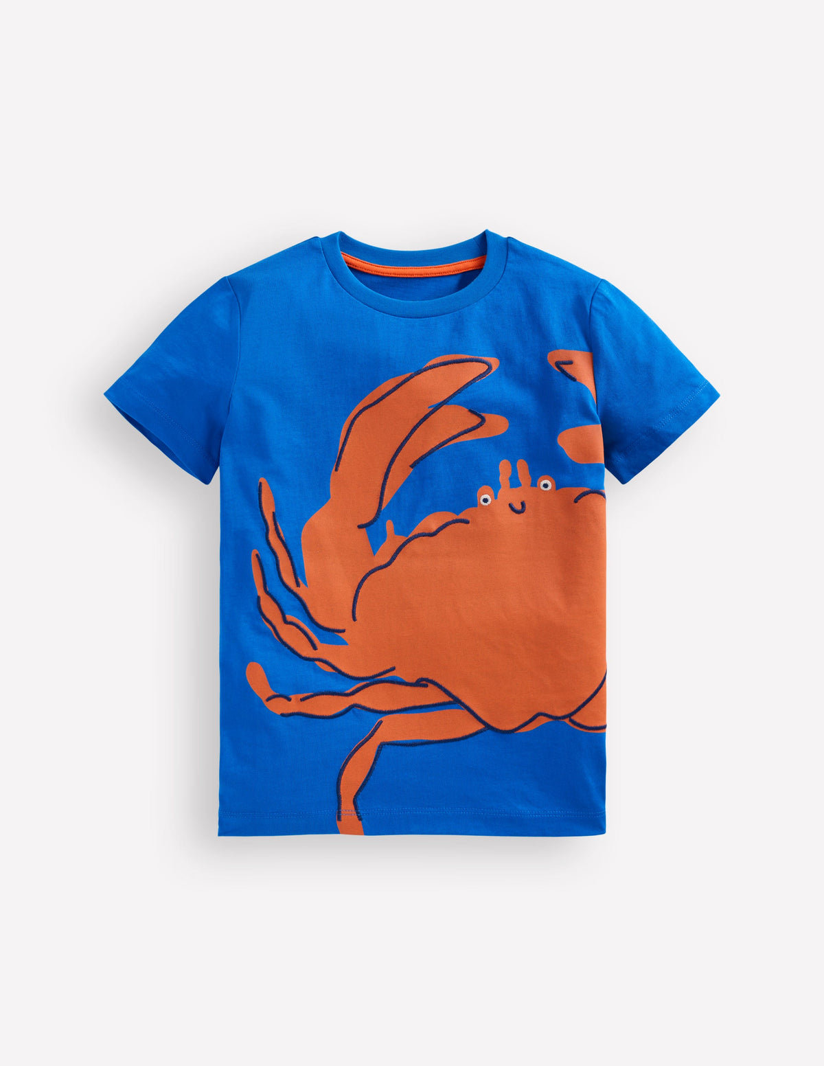 Fun Graphic T-shirt-Kingfisher Blue Crab - Image 1