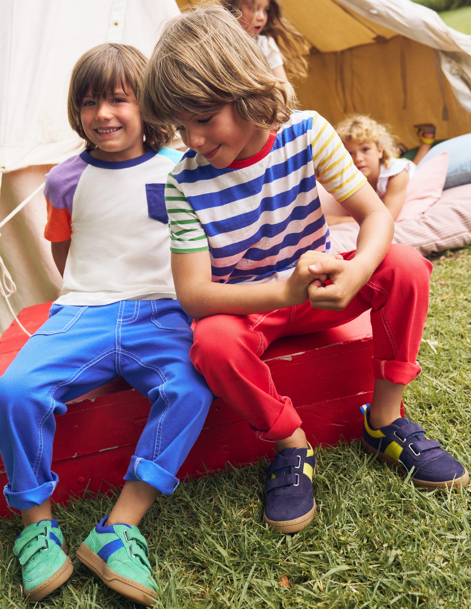 Everyday Short Sleeve T-Shirt-Hotchpotch Stripe-4