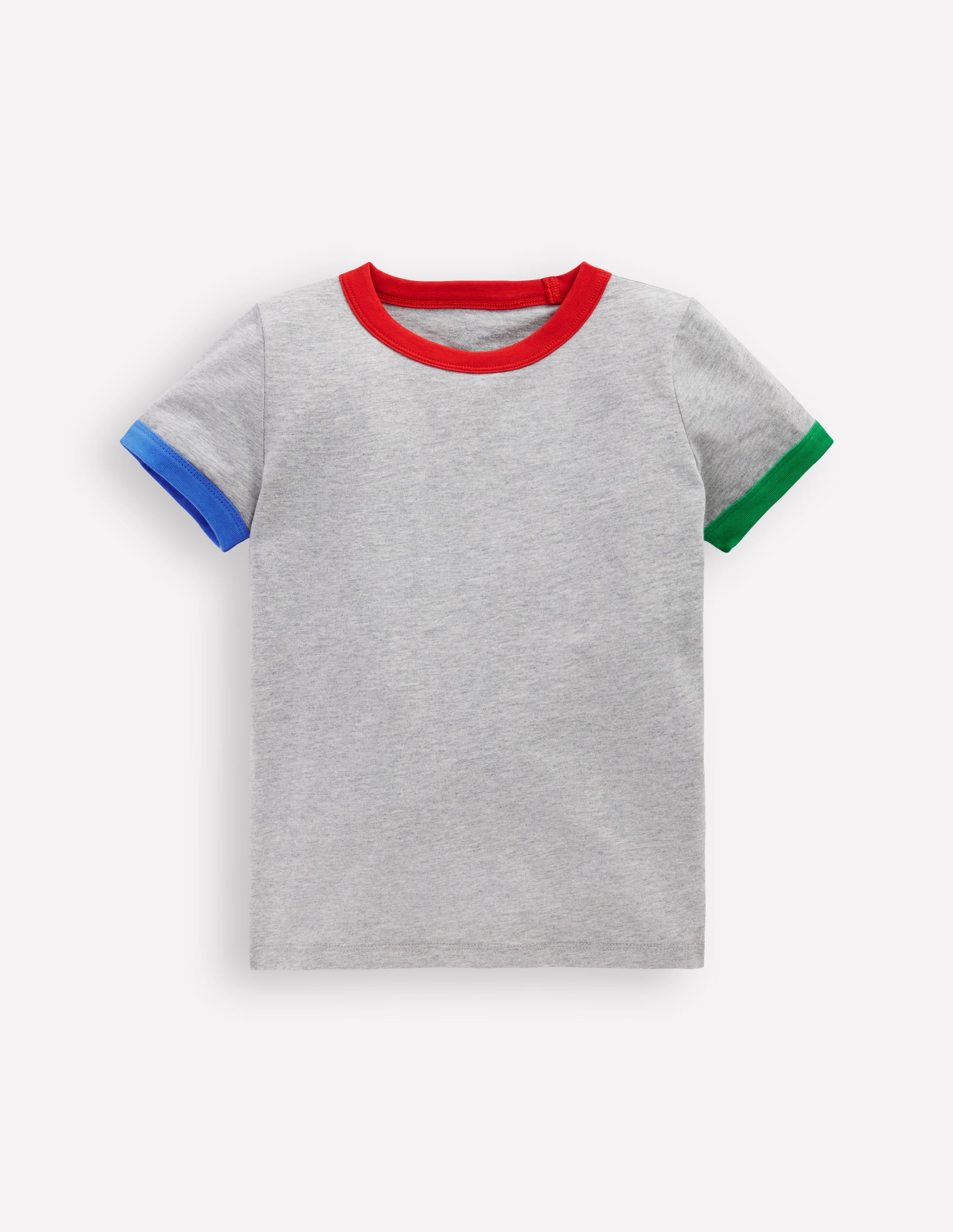 Ringer T-shirt-Grey Marl - Image 1