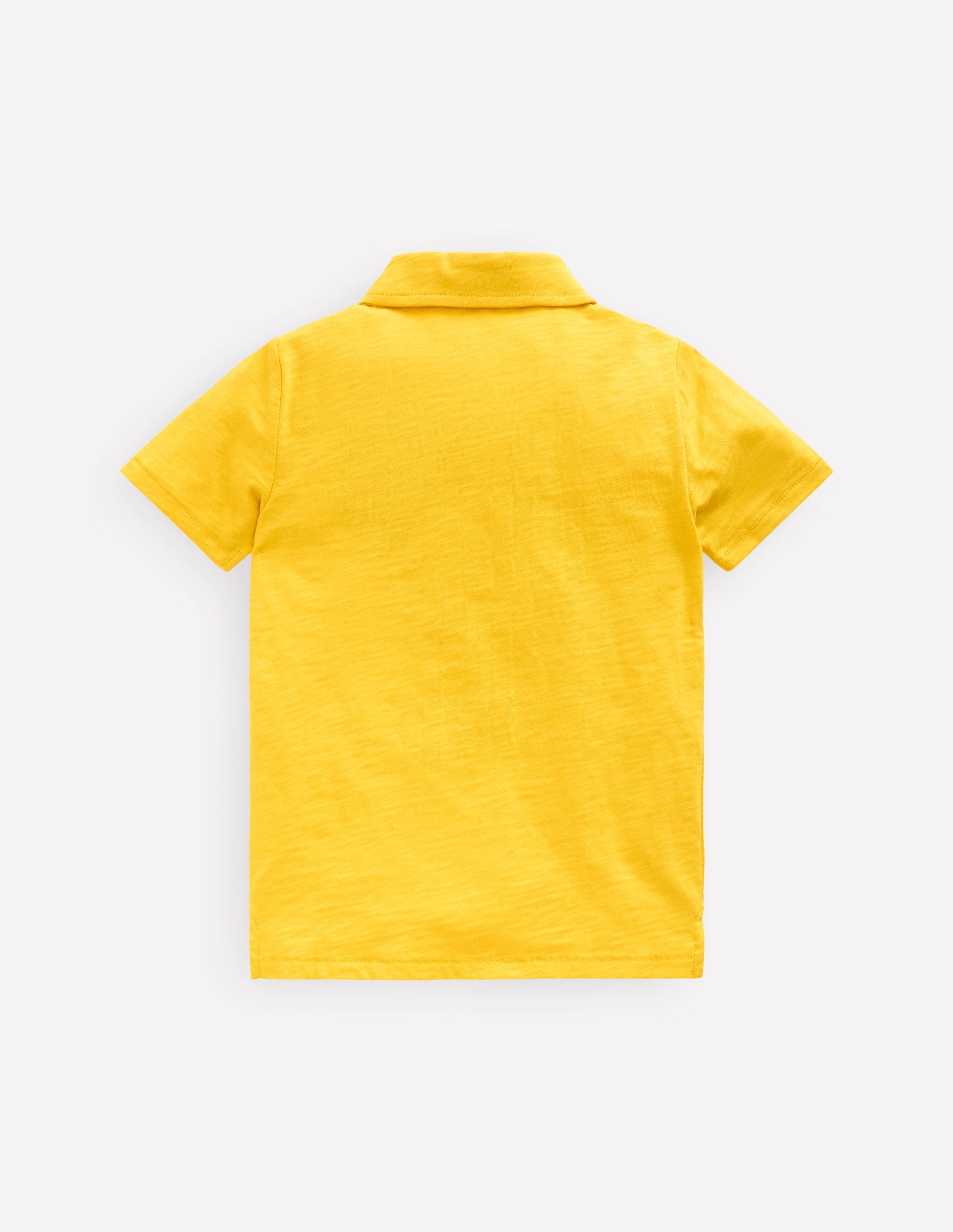 Slub Polo Shirt-Pineapple Yellow-2