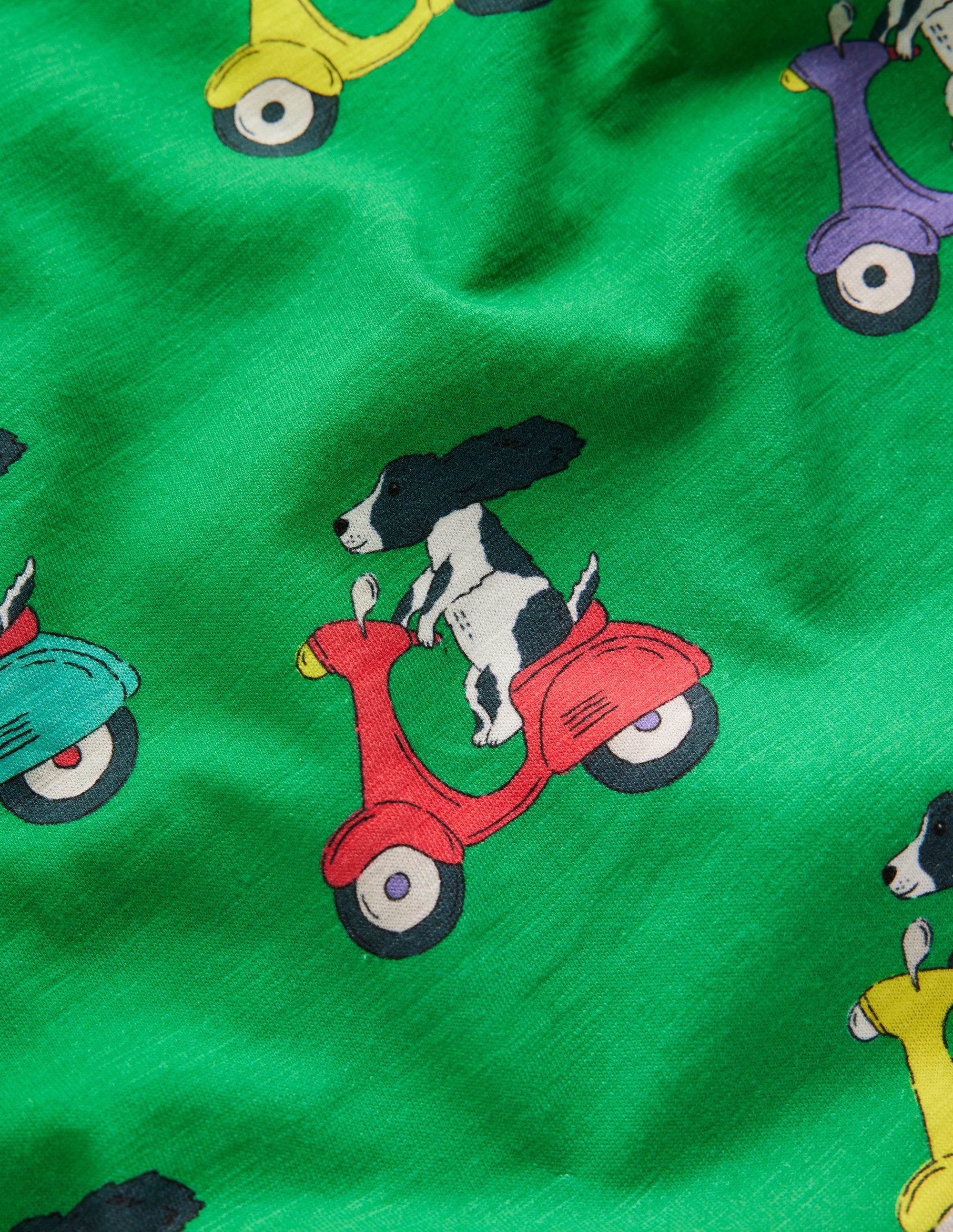 All-Over Printed T-Shirt-Sapling Green Puppy Scooter - Image 3