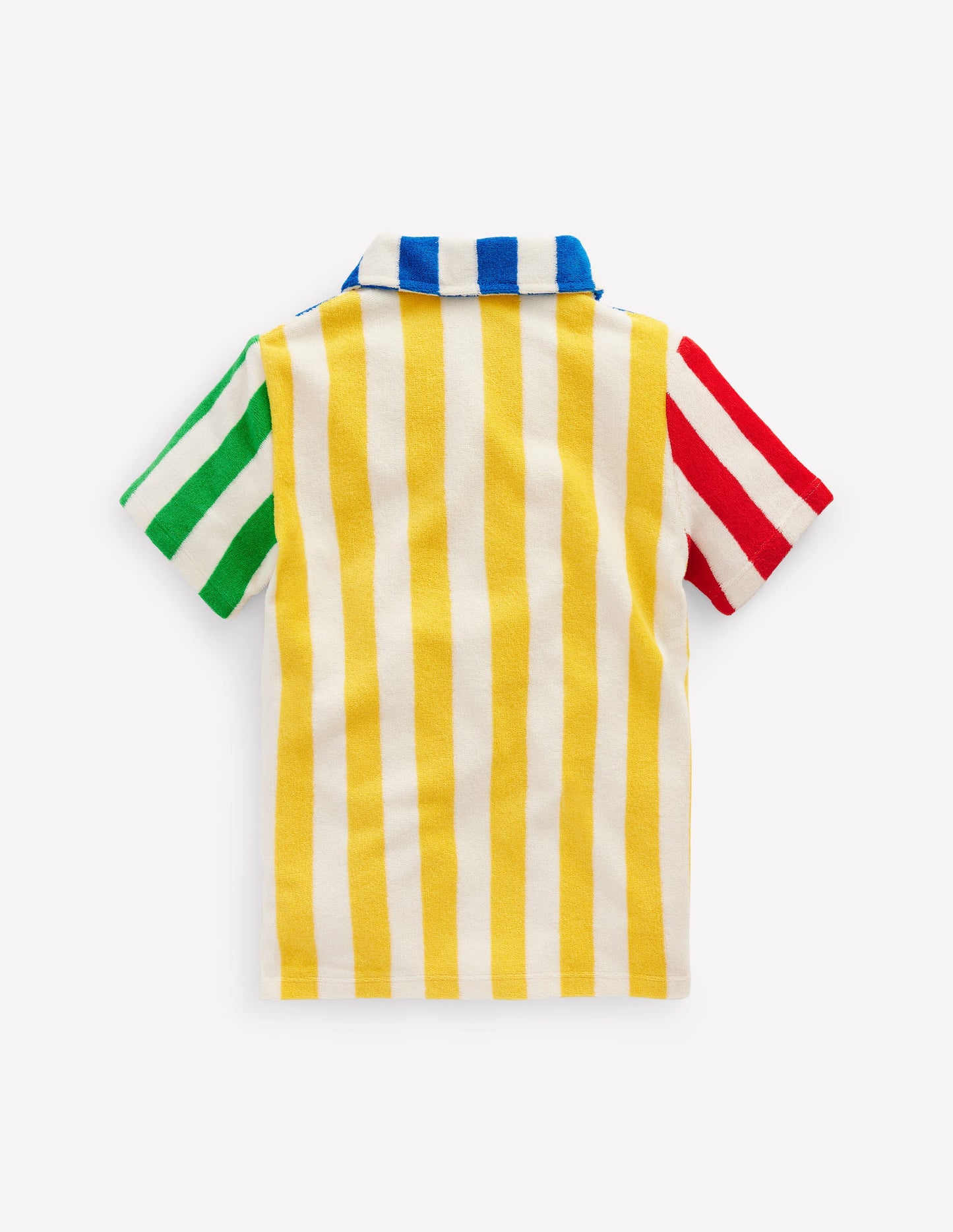 Towelling Polo Shirt-Hotchpotch Stripe