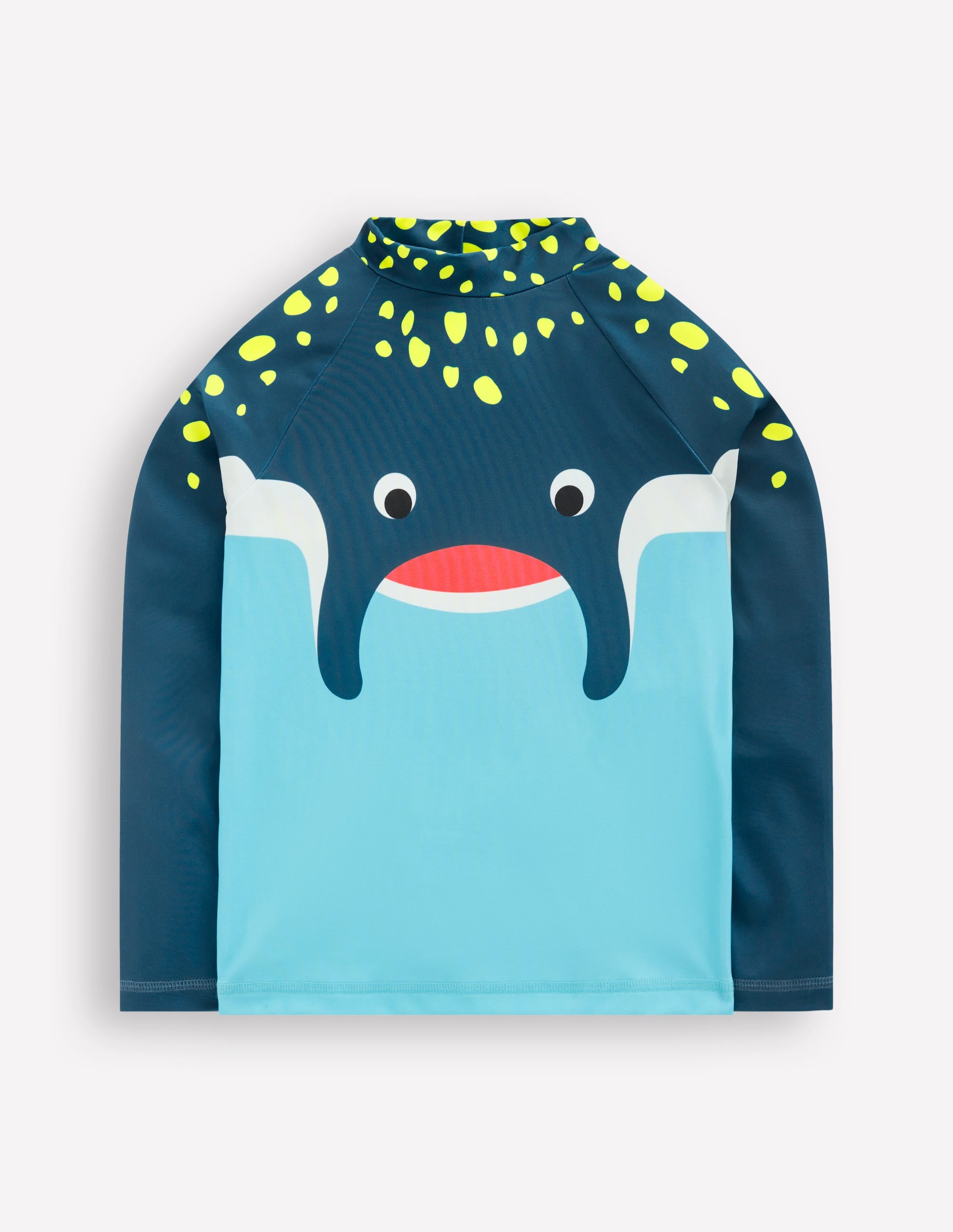 Logo Rash Vest-Caribbean Blue Stingray - Image 1