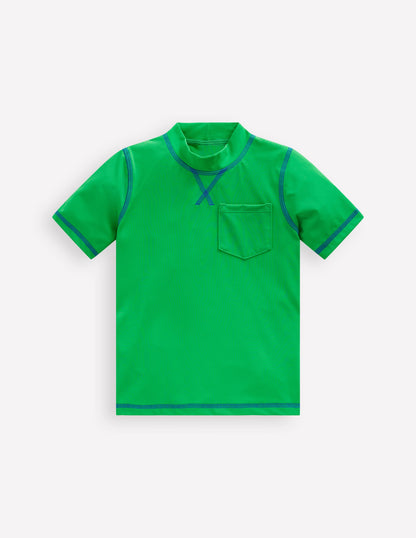 Short Sleeve Rash Vest-Sapling Green