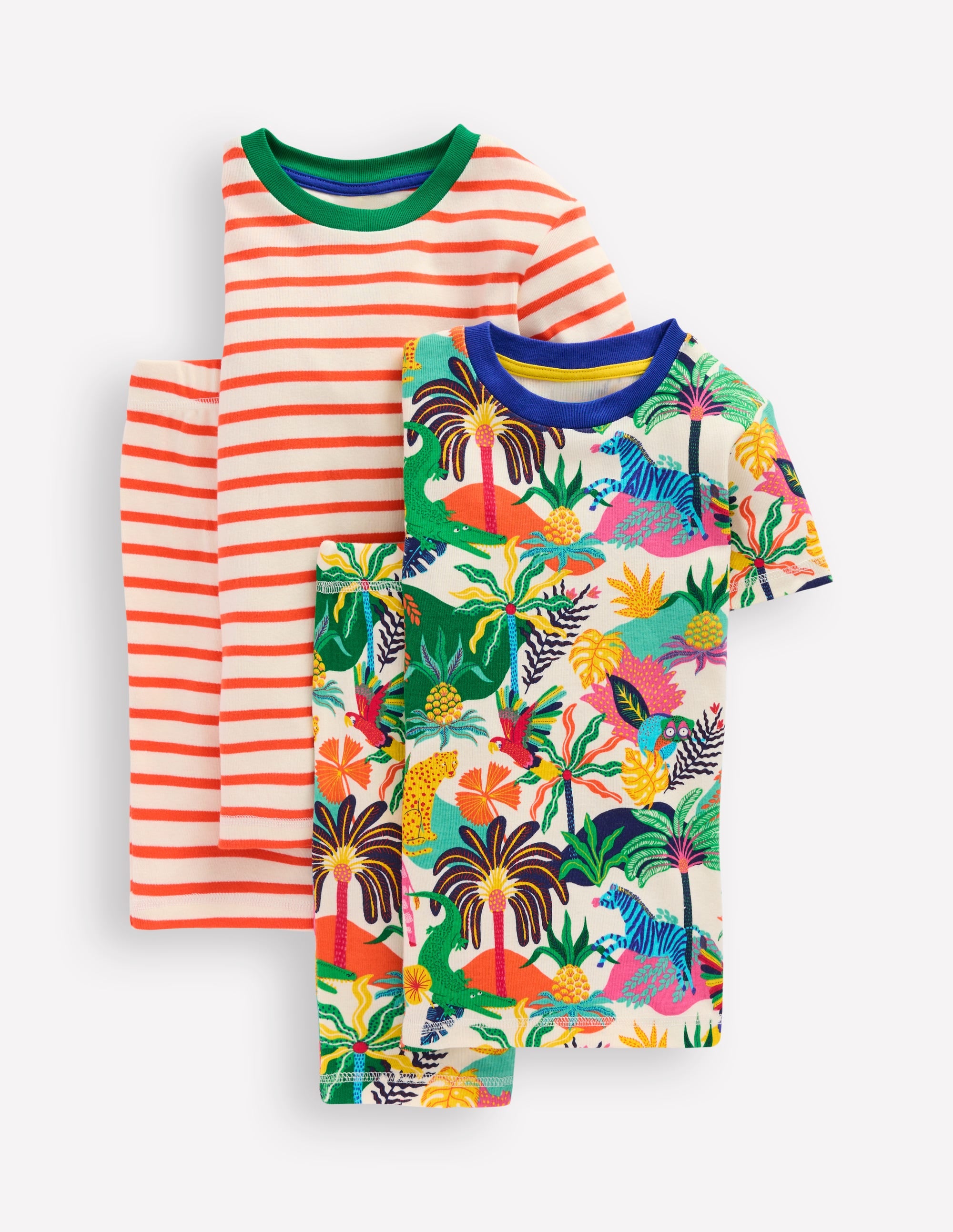 Snug Twin Pack Short Johns-Ivory Multi Jungle - Image 1