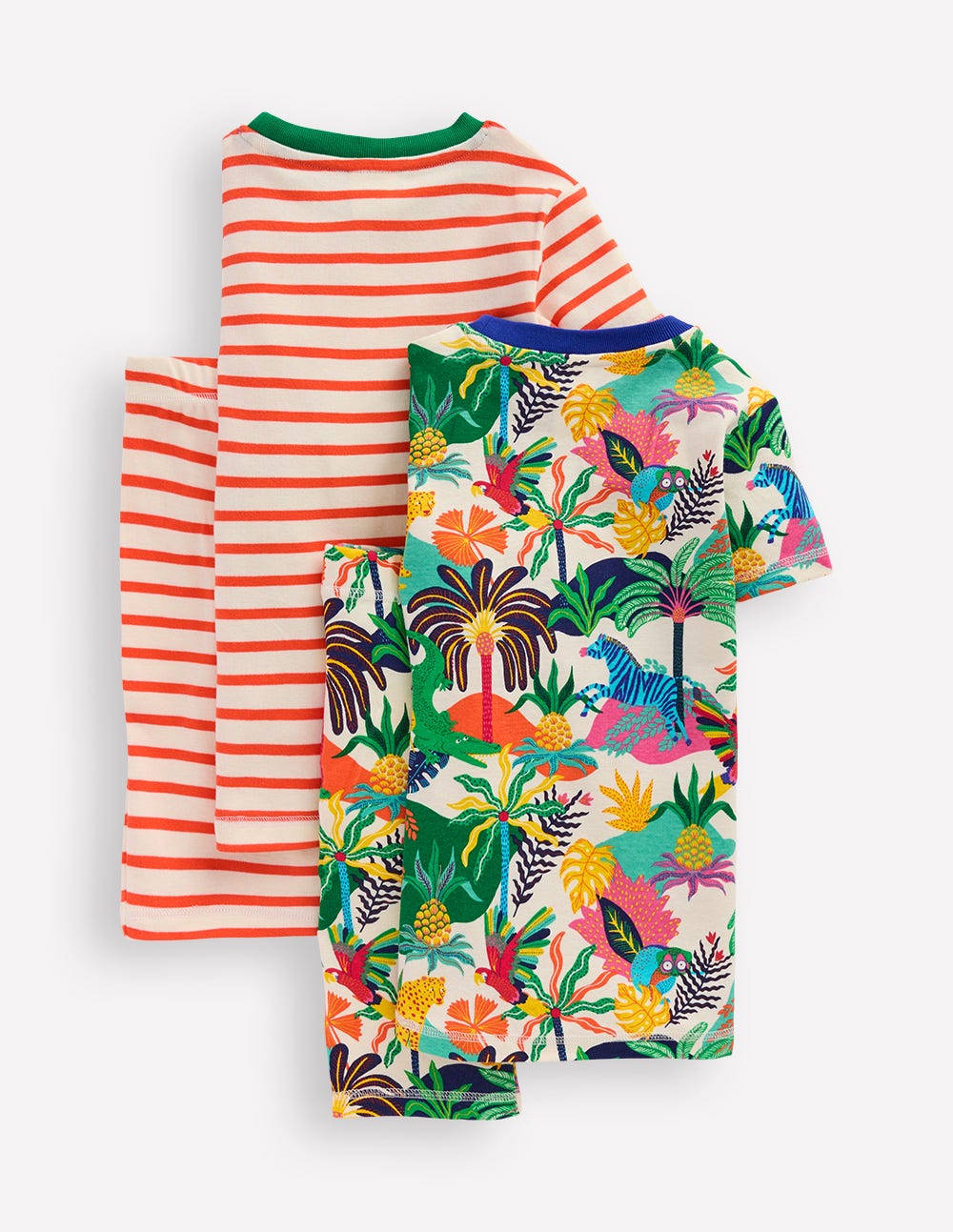 Snug Twin Pack Short Johns-Ivory Multi Jungle-2