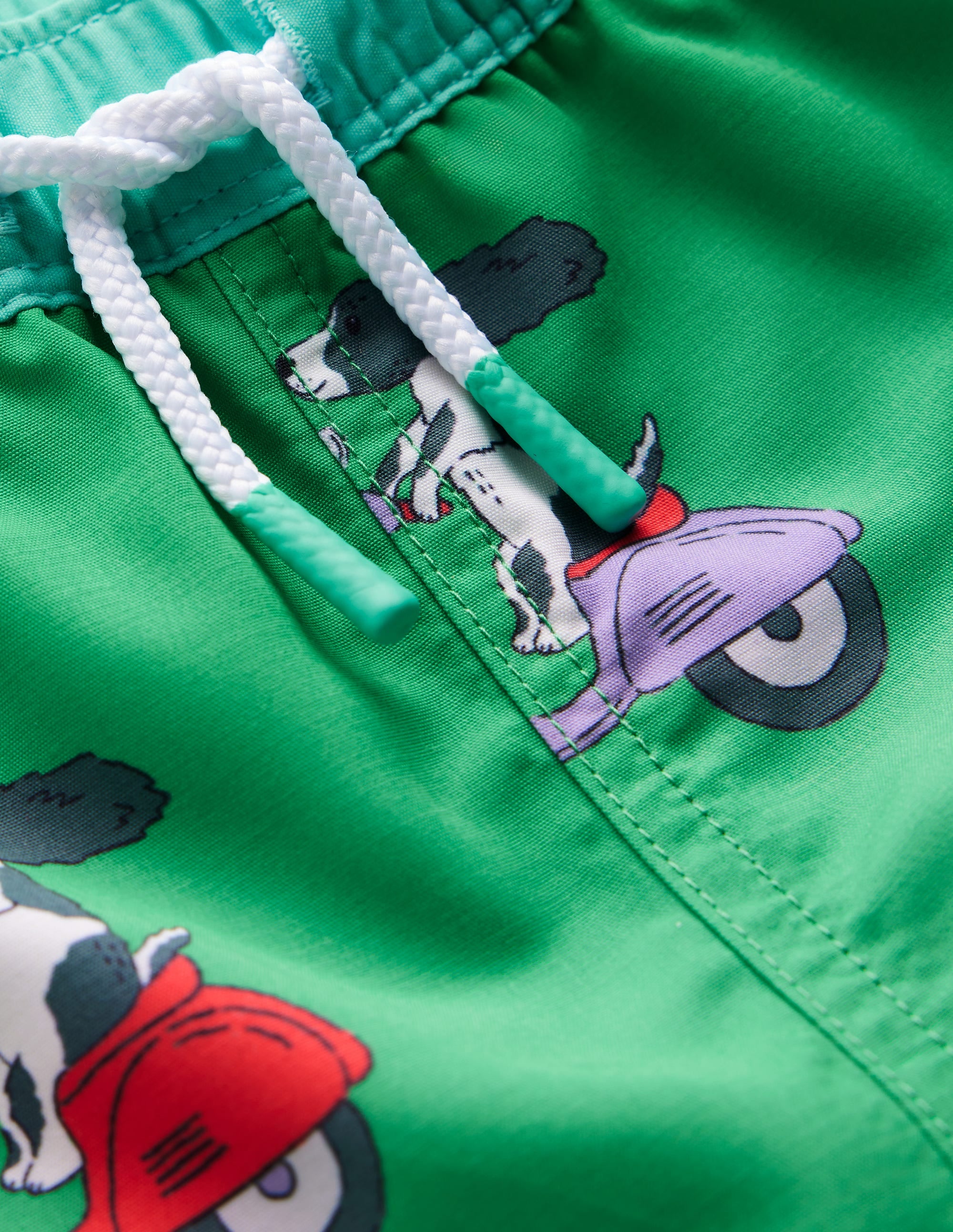Swim Shorts-Sapling Green Puppy Scooters - Image 2