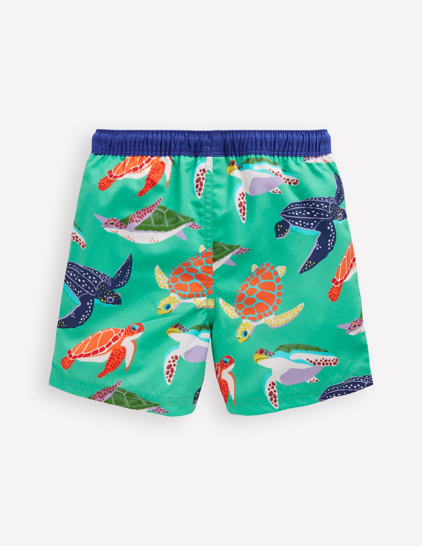 Swim Shorts-Aqaumarine Blue Turtles