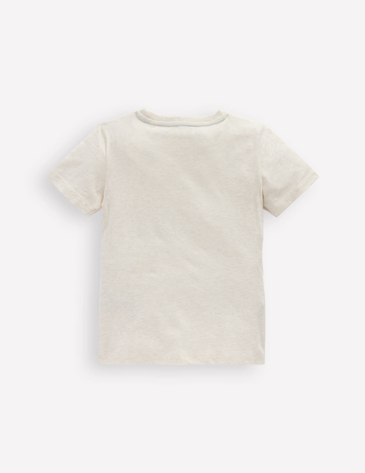 Short Sleeve Bouclé T-shirt-Ivory Sharks - Image 2