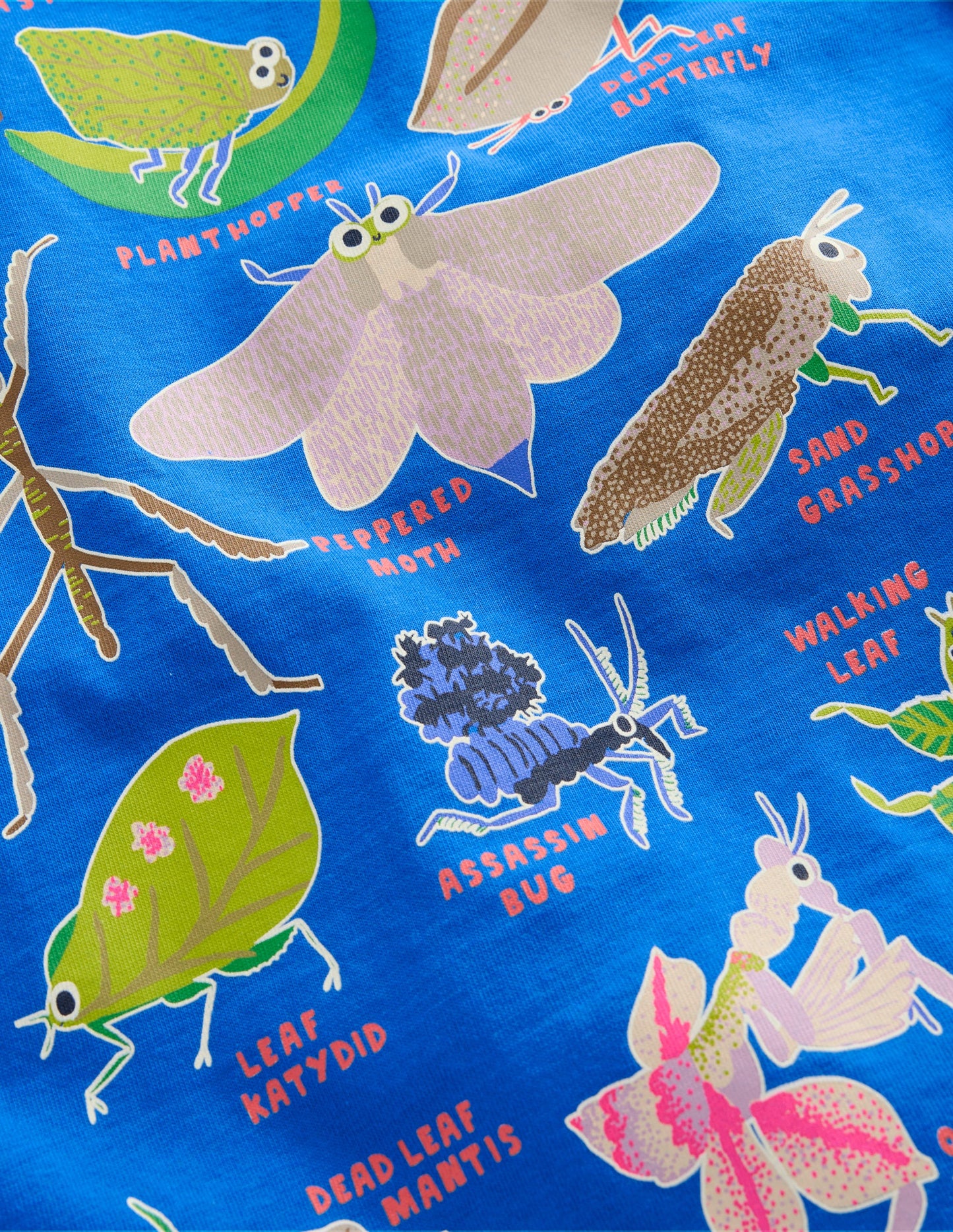 Short Sleeve GITD T-shirt-Kingfisher Blue Bugs