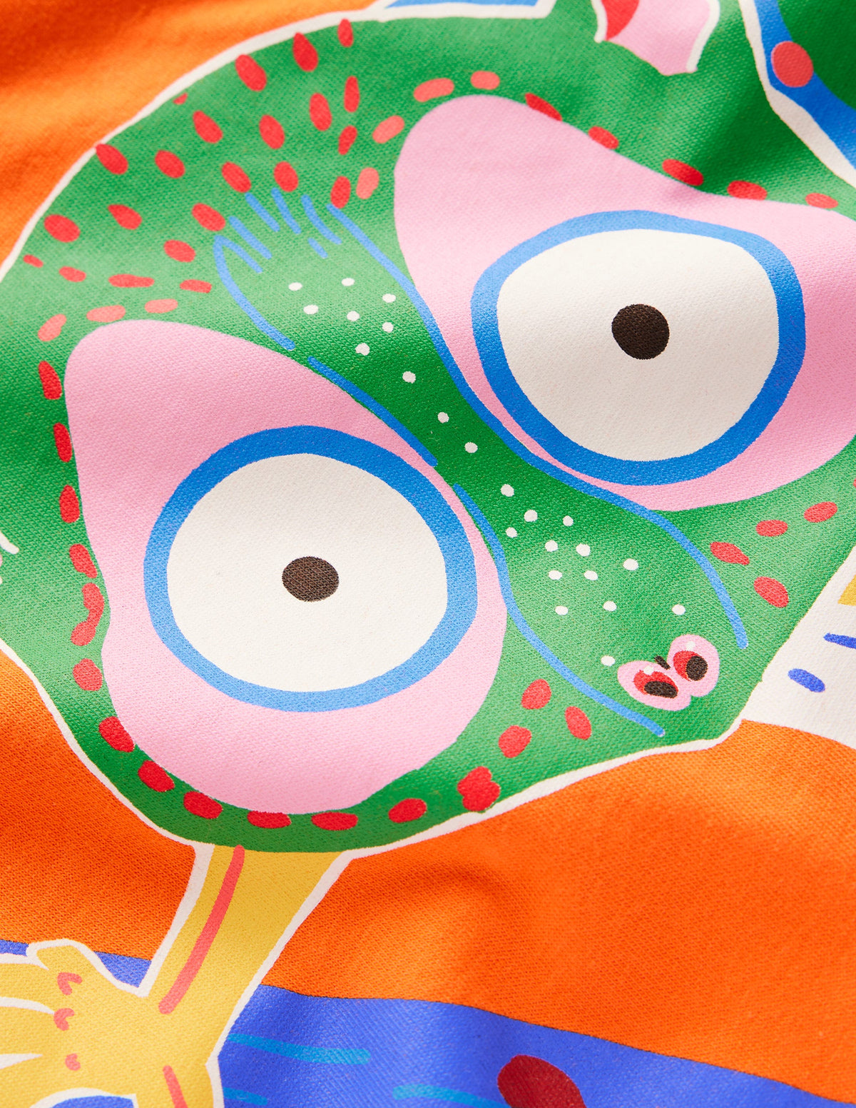 Glow-In-The-Dark T-shirt-Kiln Orange Bush Baby - Image 3