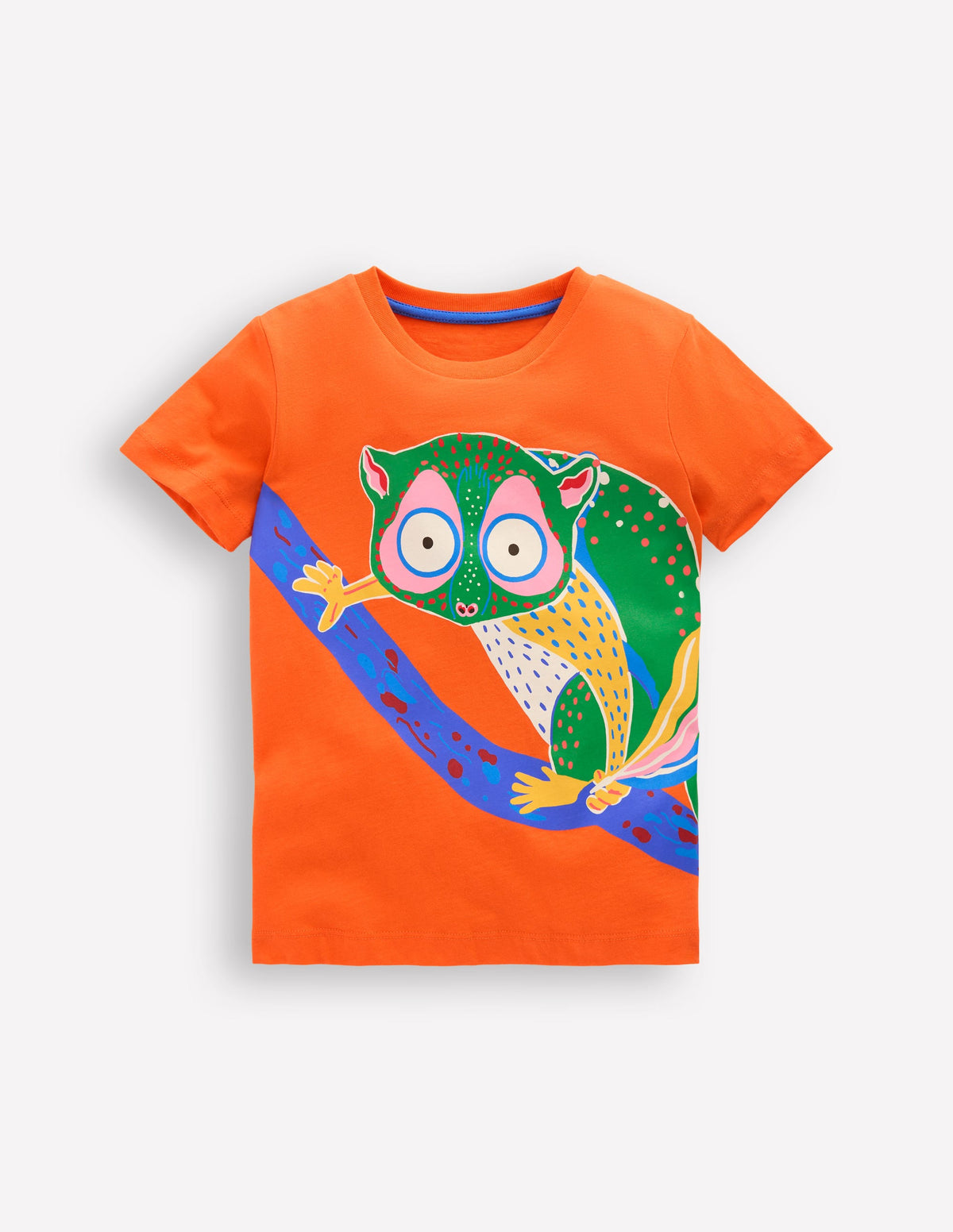 Glow-In-The-Dark T-shirt-Kiln Orange Bush Baby - Image 1